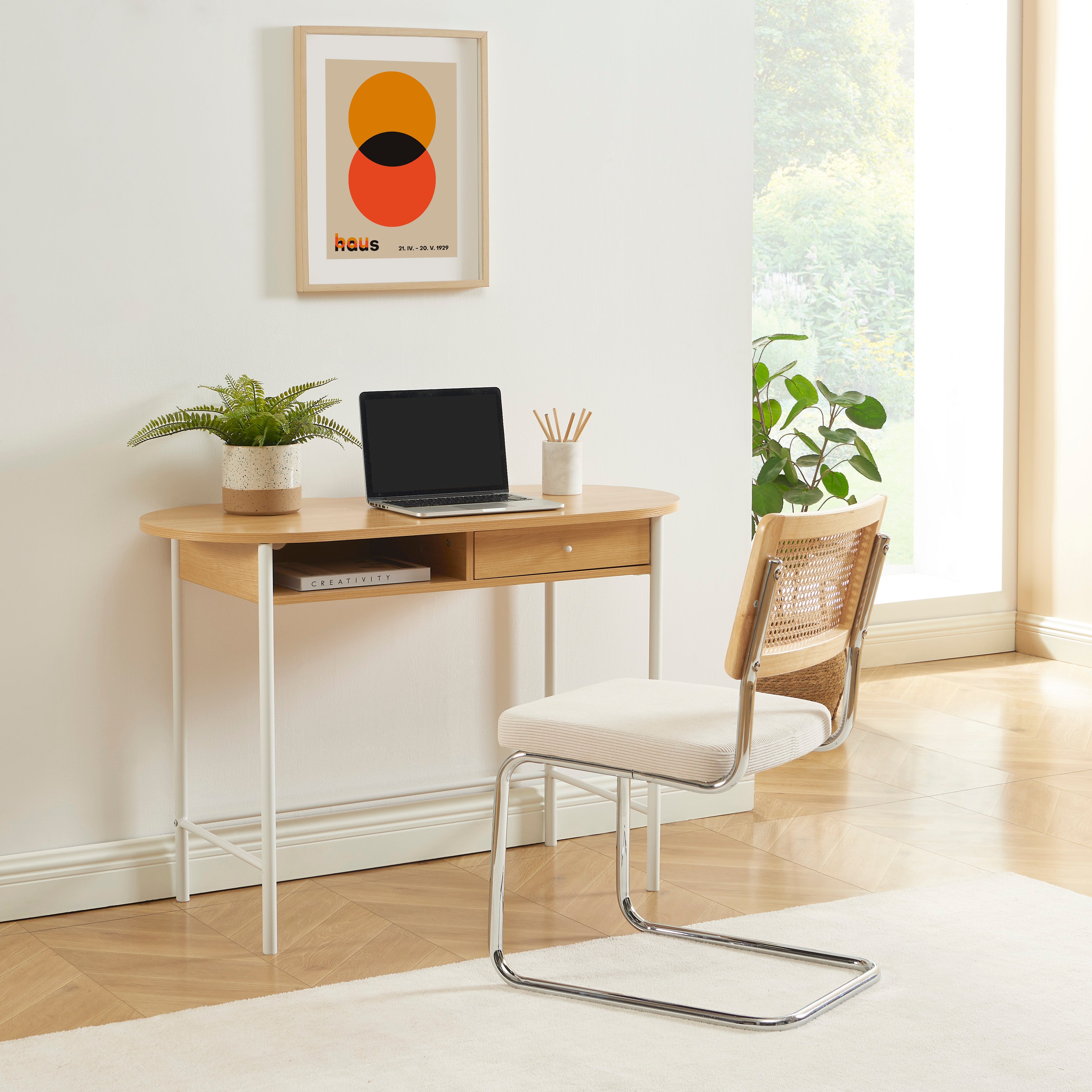GAIA Modern Home Office Desk – White
