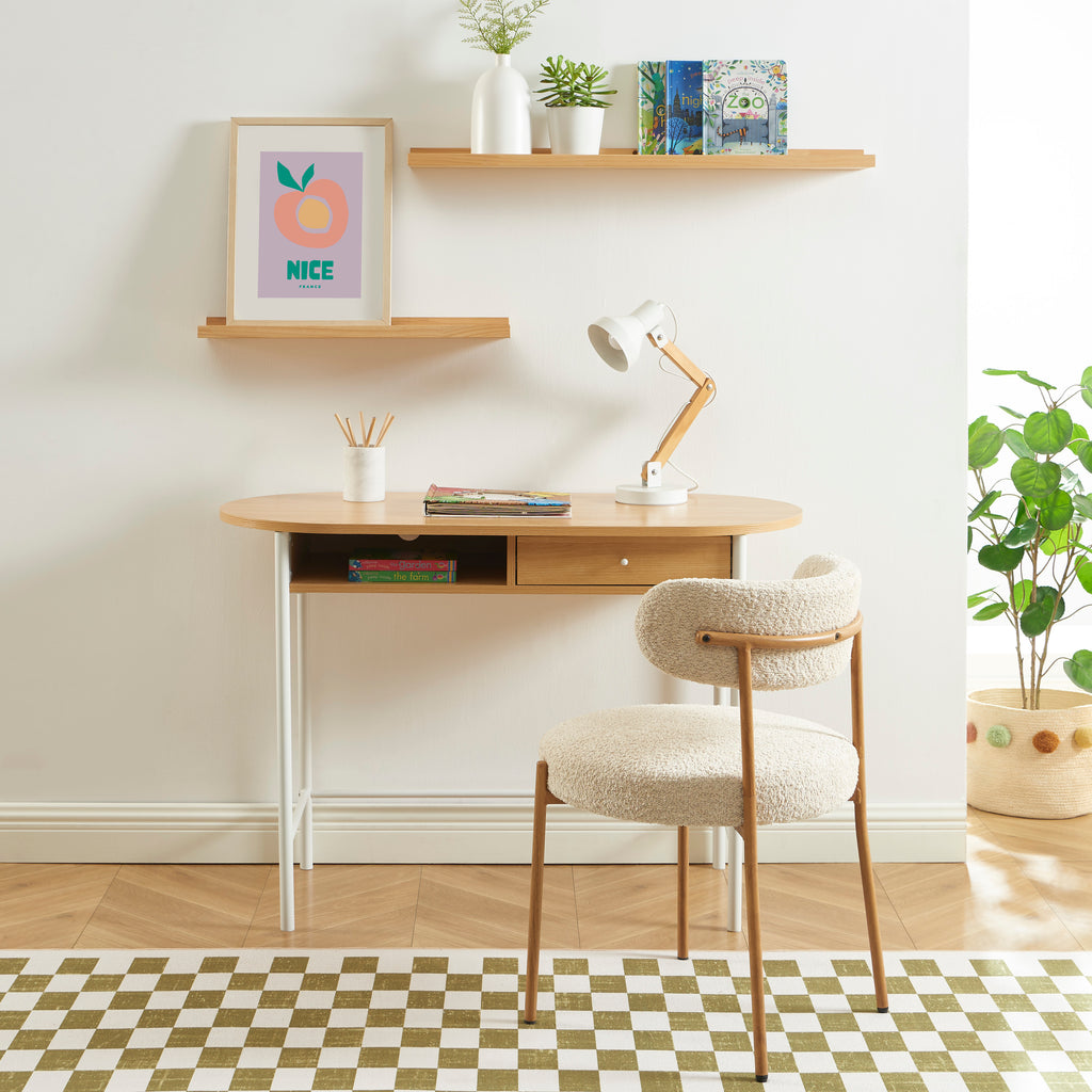 GAIA Modern Home Office Desk – White