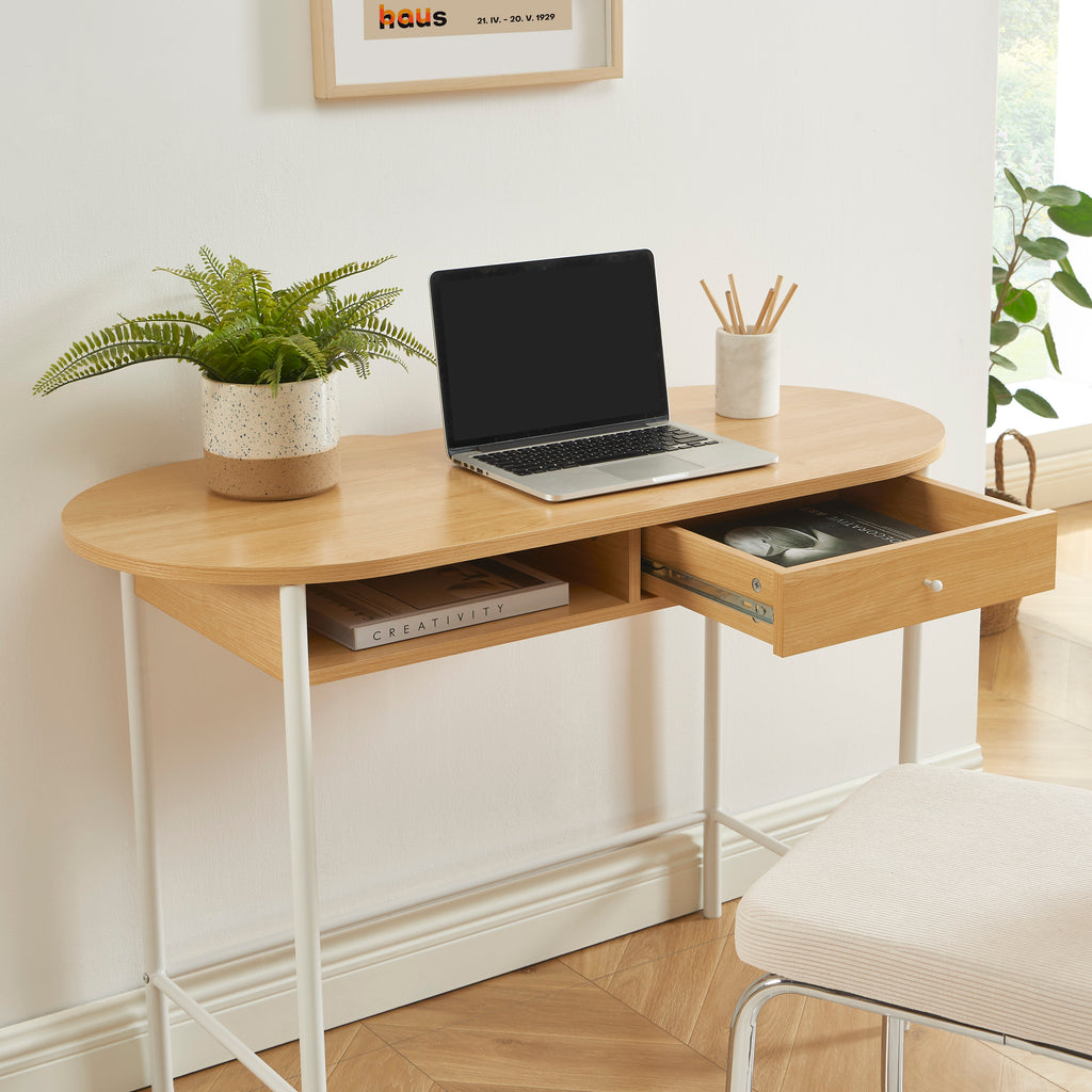 GAIA Modern Home Office Desk – White