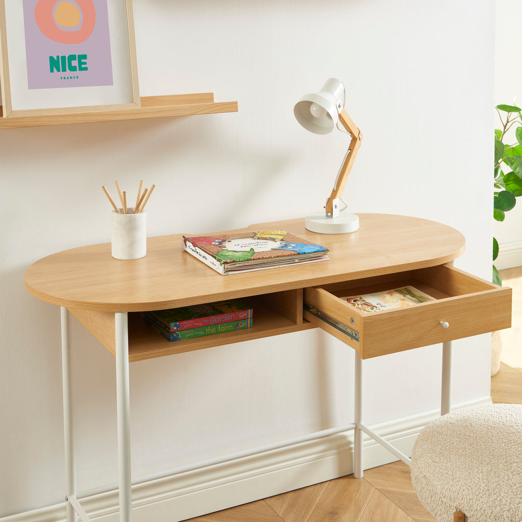 GAIA Modern Home Office Desk – White