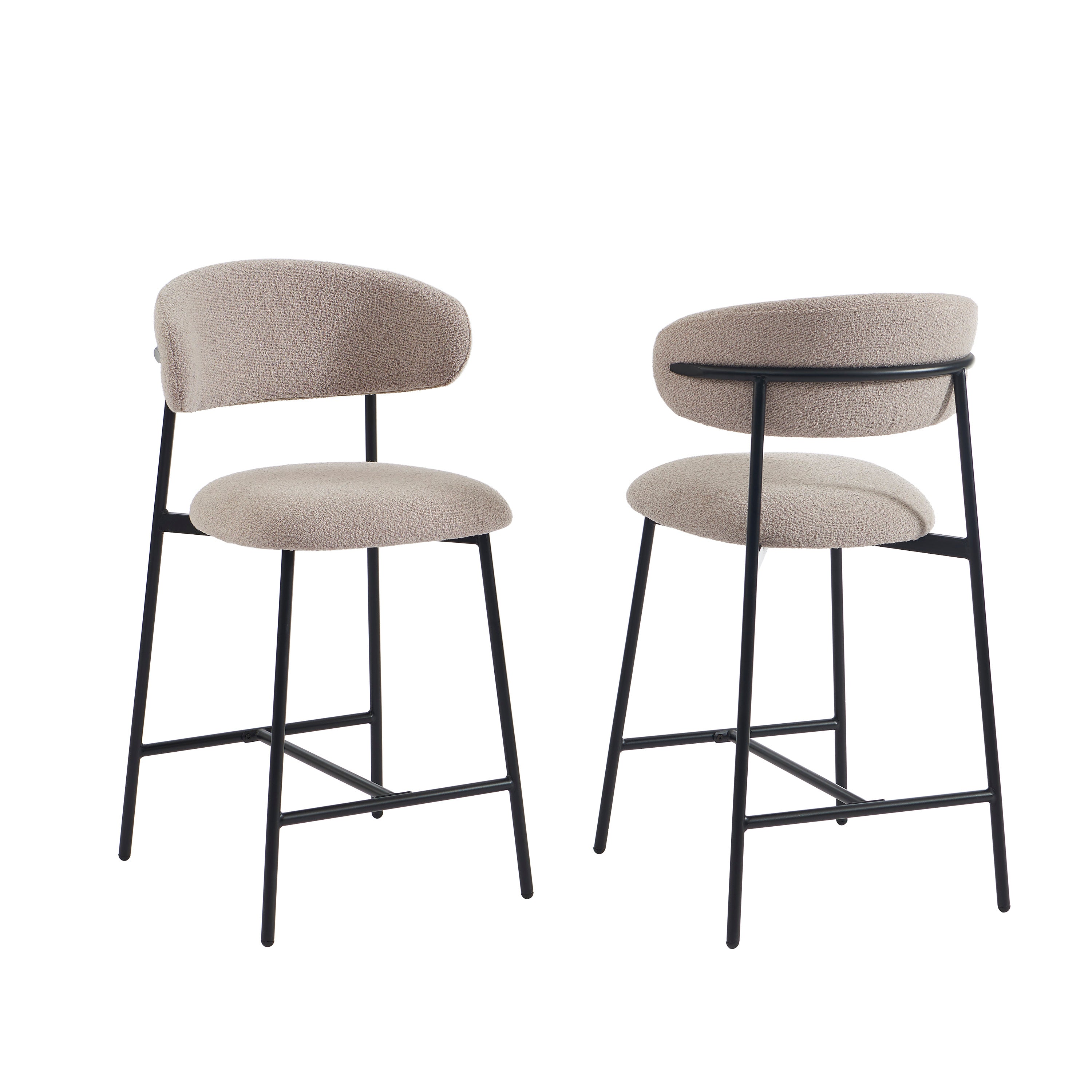 GALLY Stool Set - Greige Gray