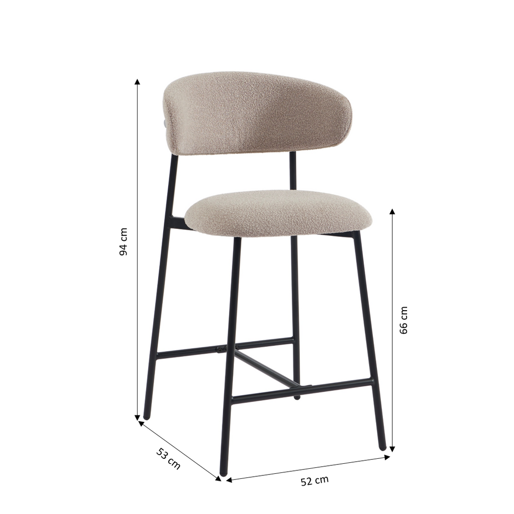 GALLY Stool Set - Greige Gray