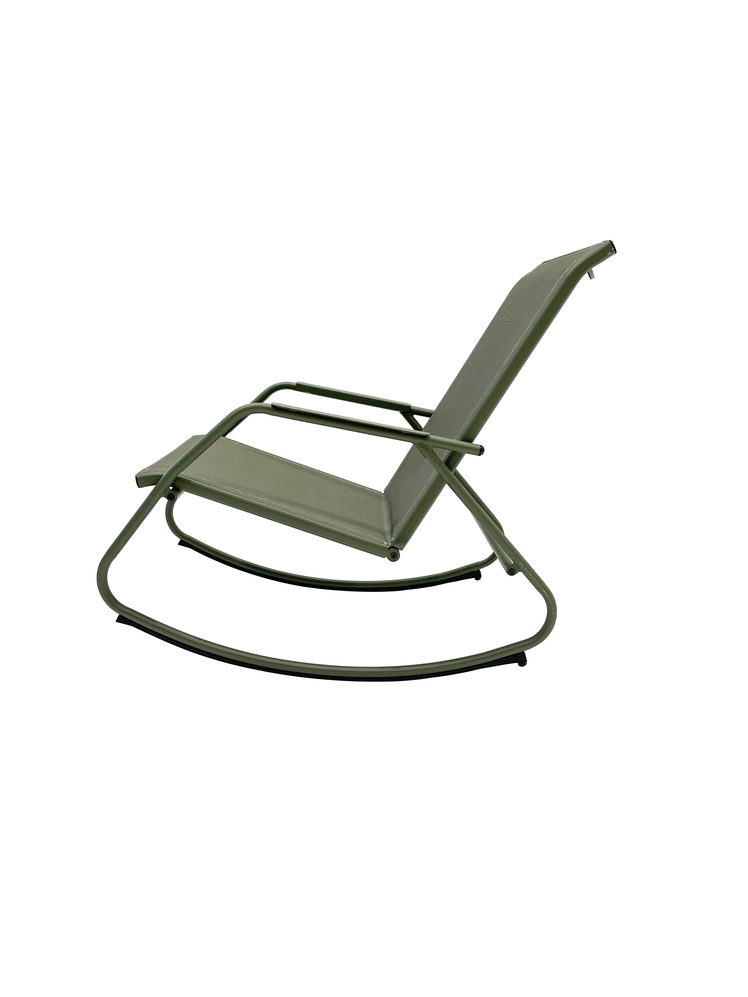 PANTONE® Steel and Textilene Outdoor Rocking Chair