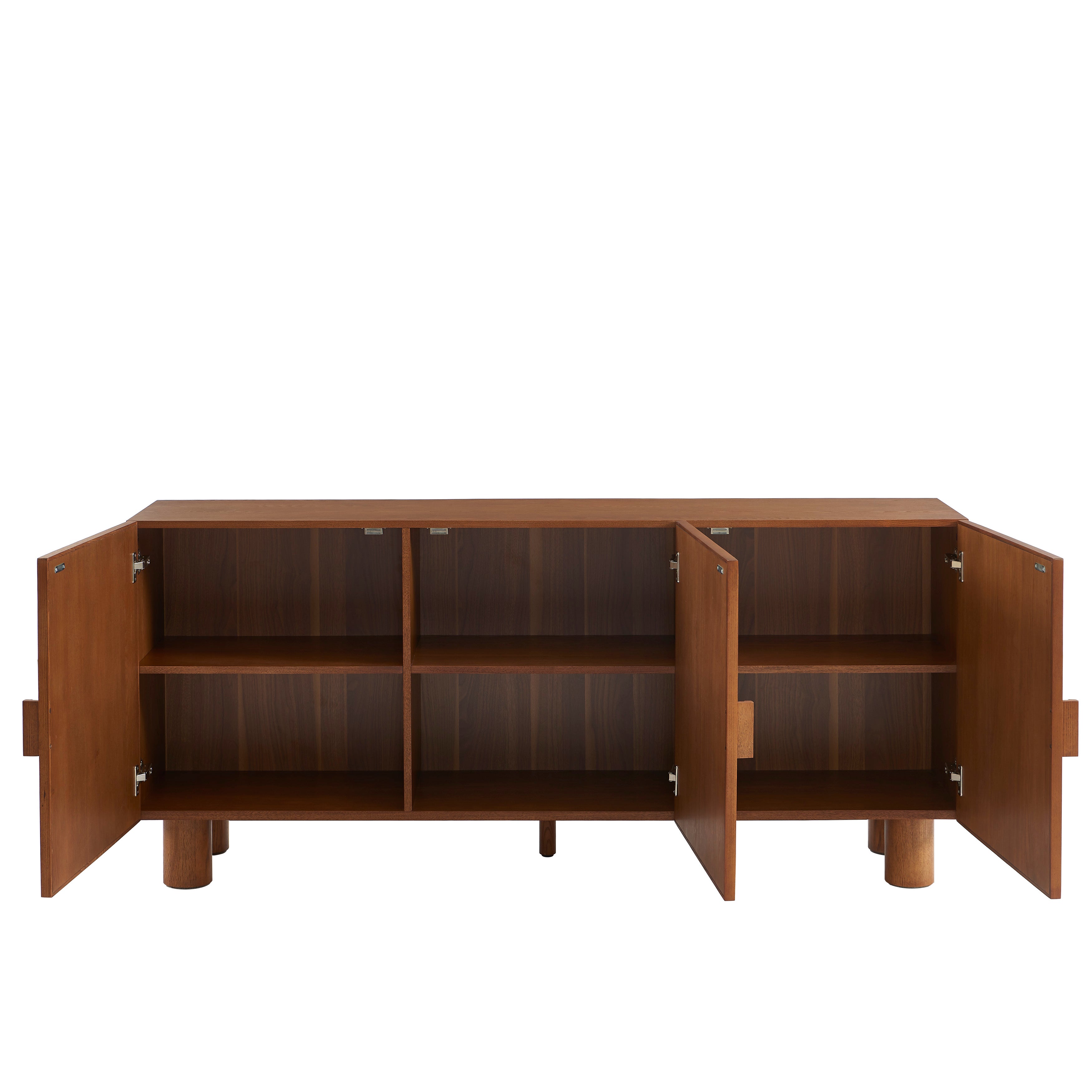 GASTON Wood Highboard with Storage