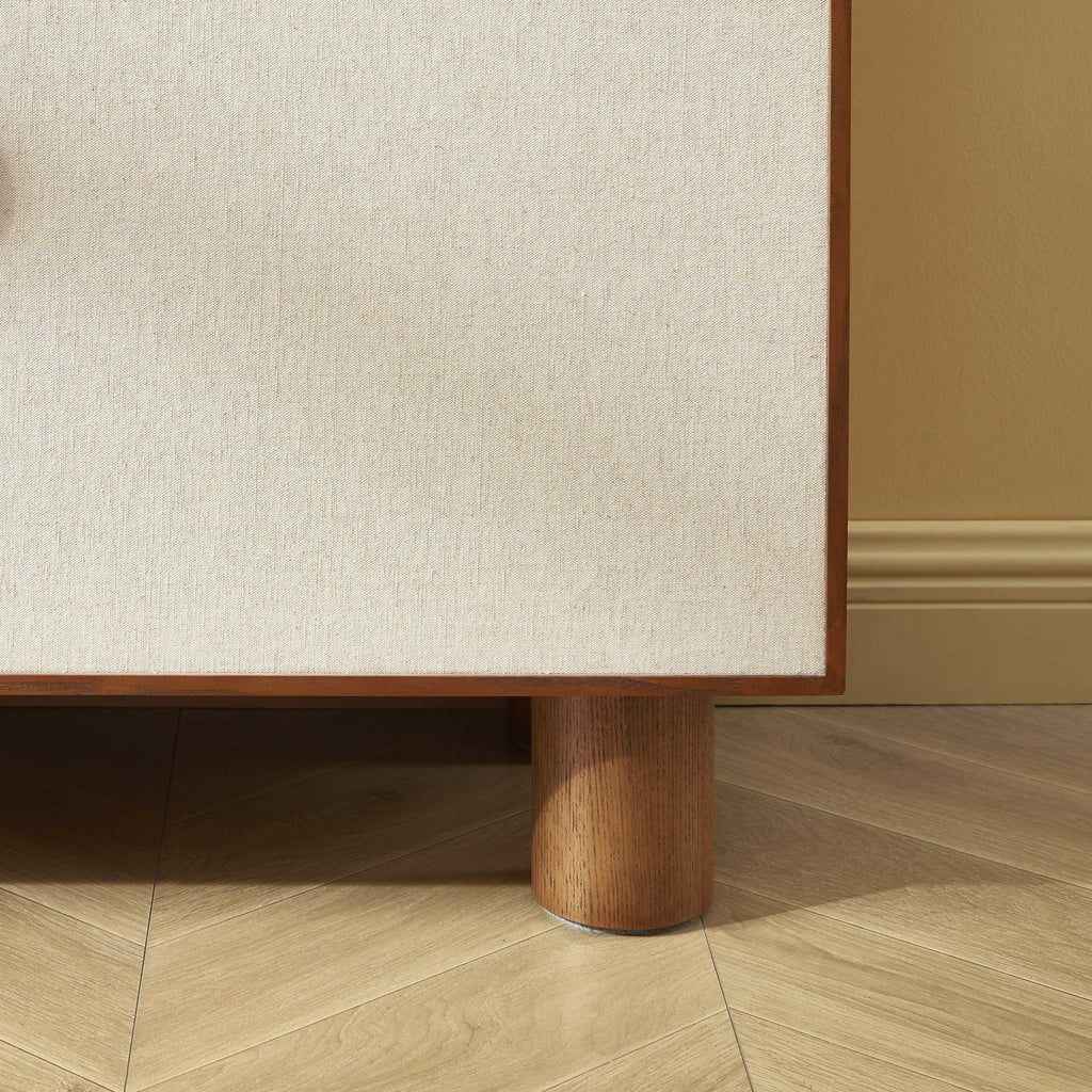 GASTON Wood Highboard with Storage