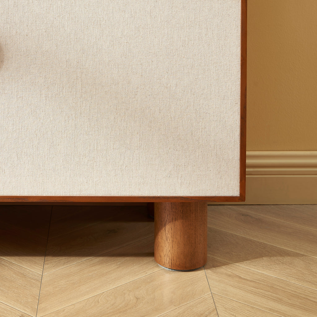 GASTON Wood Highboard with Storage