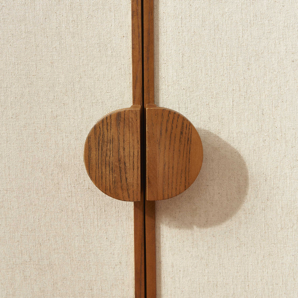 GASTON Wood Highboard with Storage