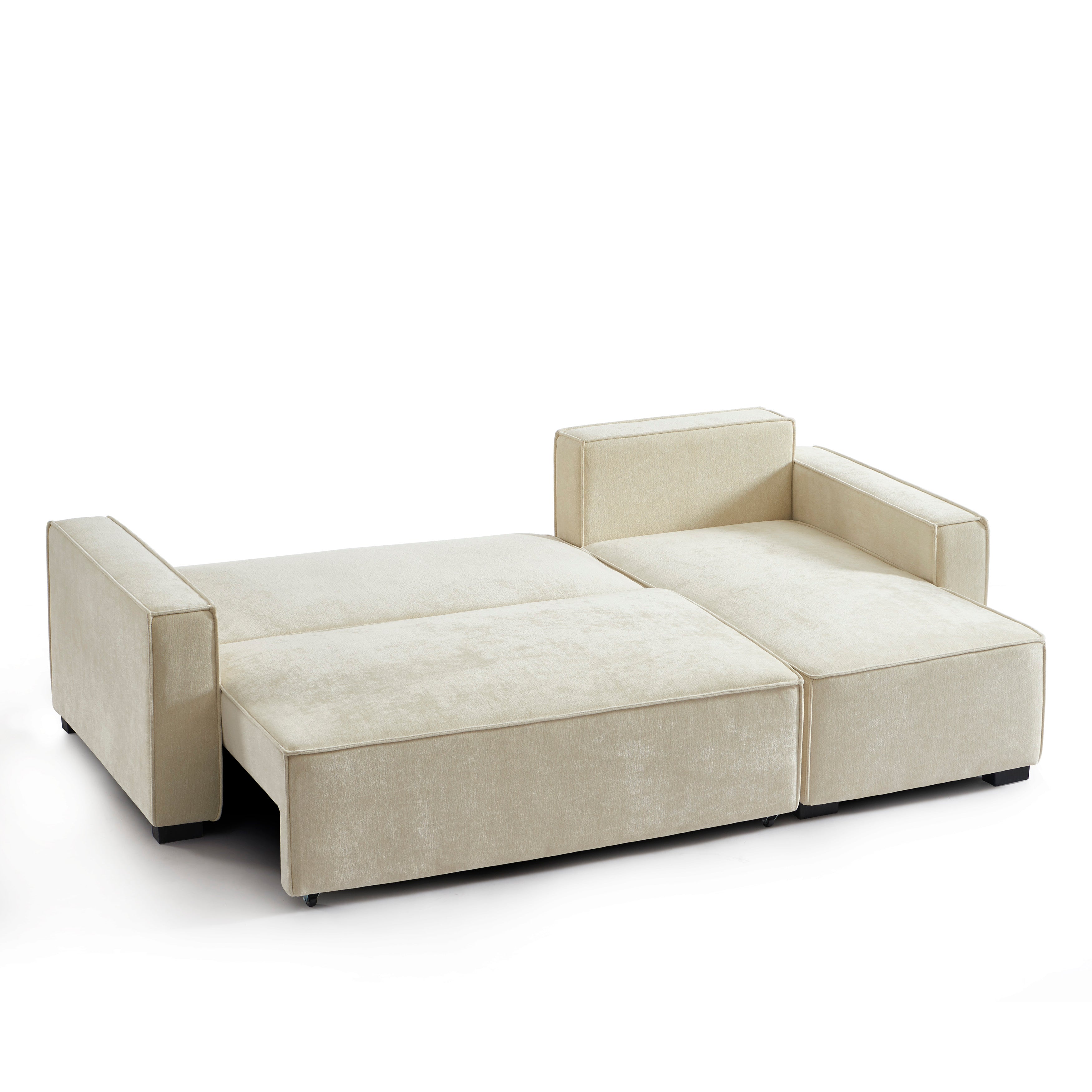 GAVI Fabric Corner Sofa – Beige