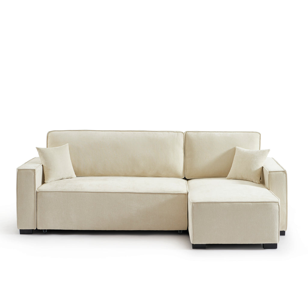 GAVI Fabric Corner Sofa – Beige