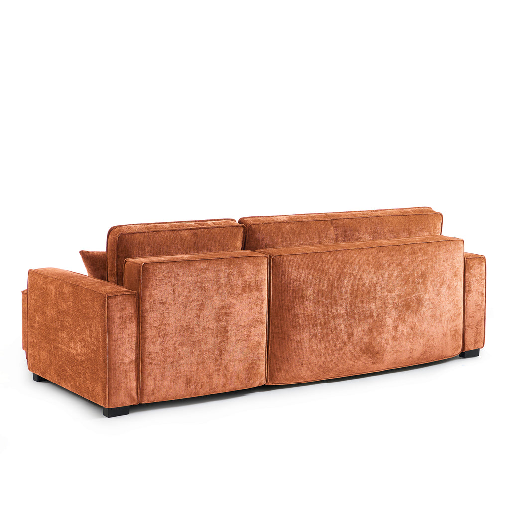GAVI Fabric Corner Sofa – Terracotta