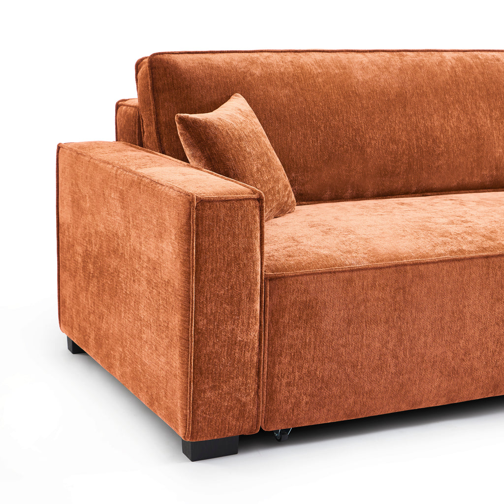 GAVI Fabric Corner Sofa – Terracotta