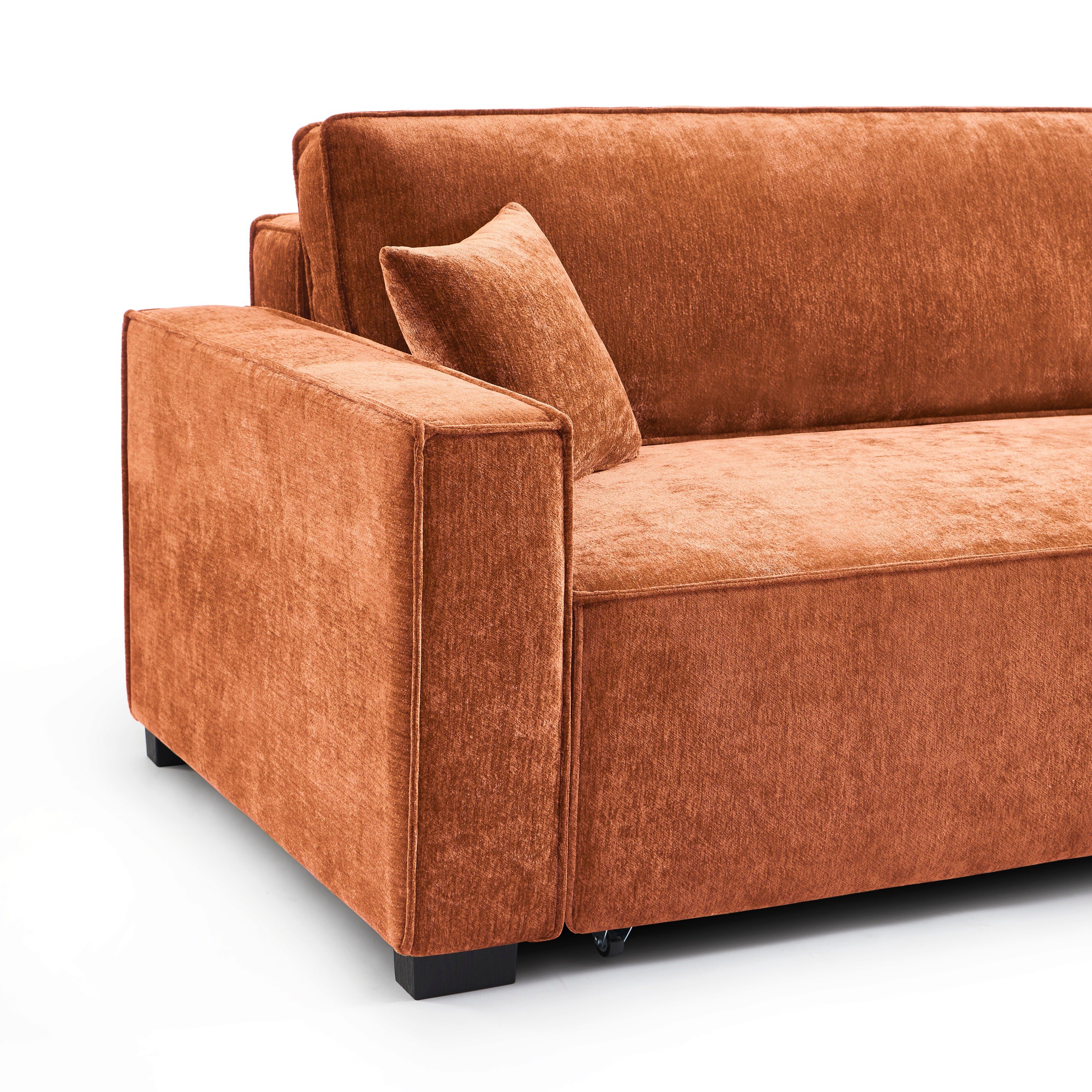 GAVI Fabric Corner Sofa – Terracotta