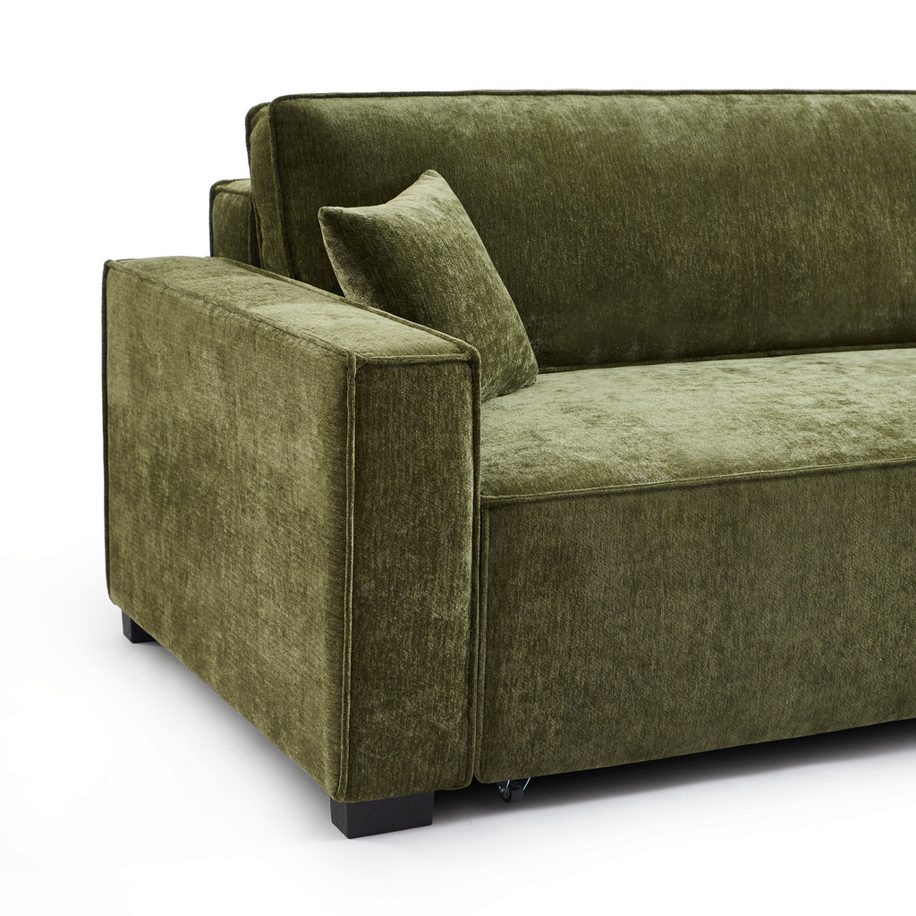 GAVI Fabric Corner Sofa – Green