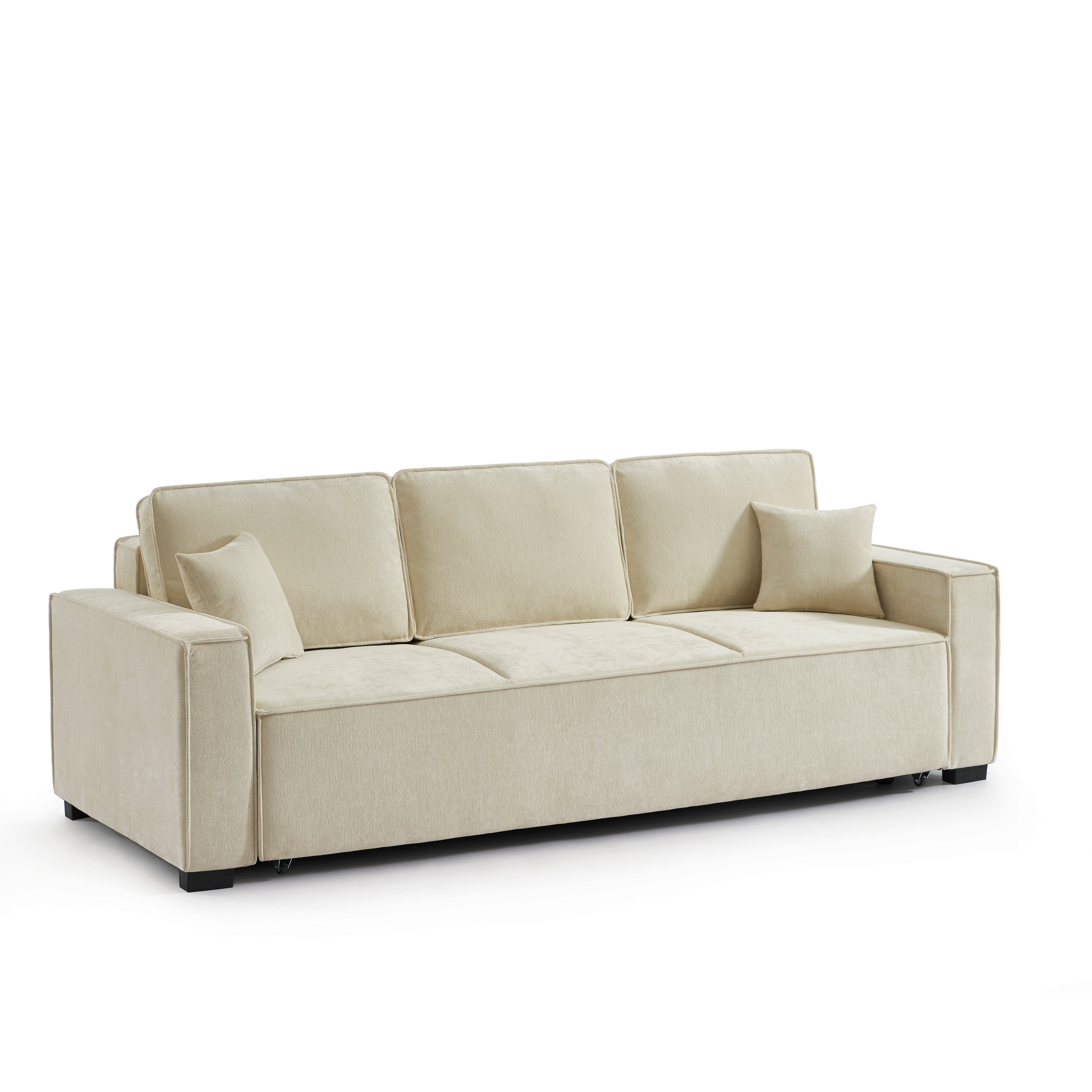 GAVI Fabric Straight Sofa – Beige
