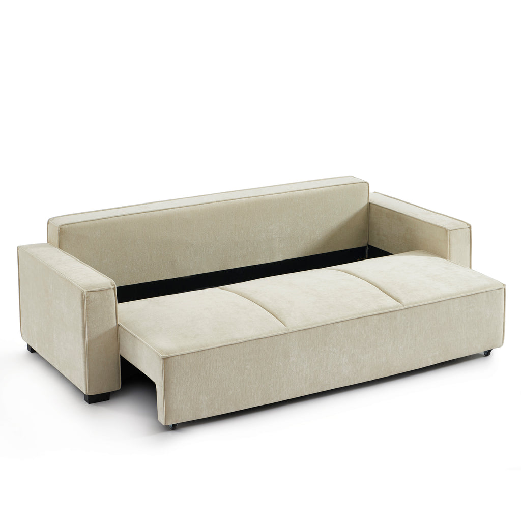 GAVI Fabric Straight Sofa – Beige