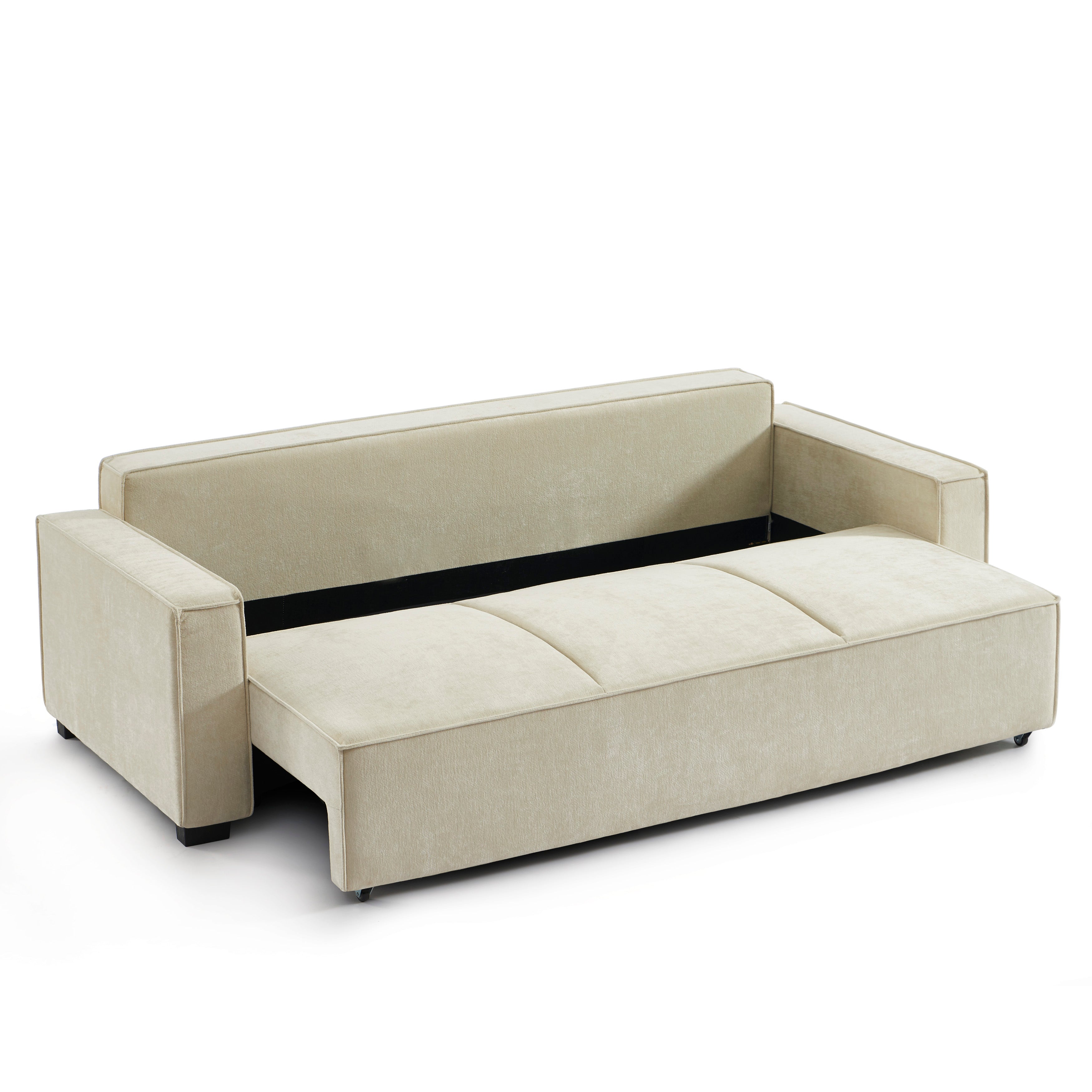 GAVI Fabric Straight Sofa – Beige