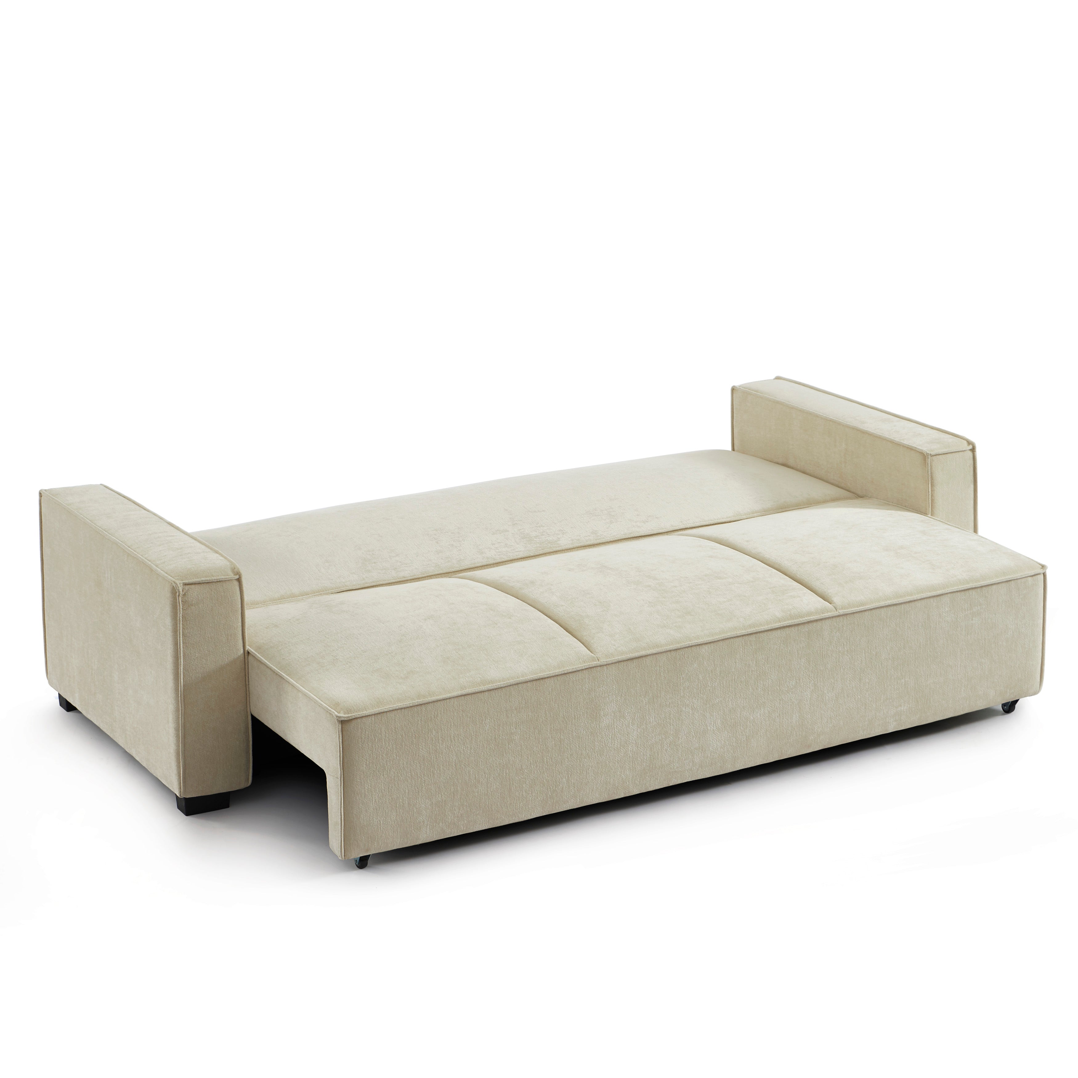 GAVI Fabric Straight Sofa – Beige