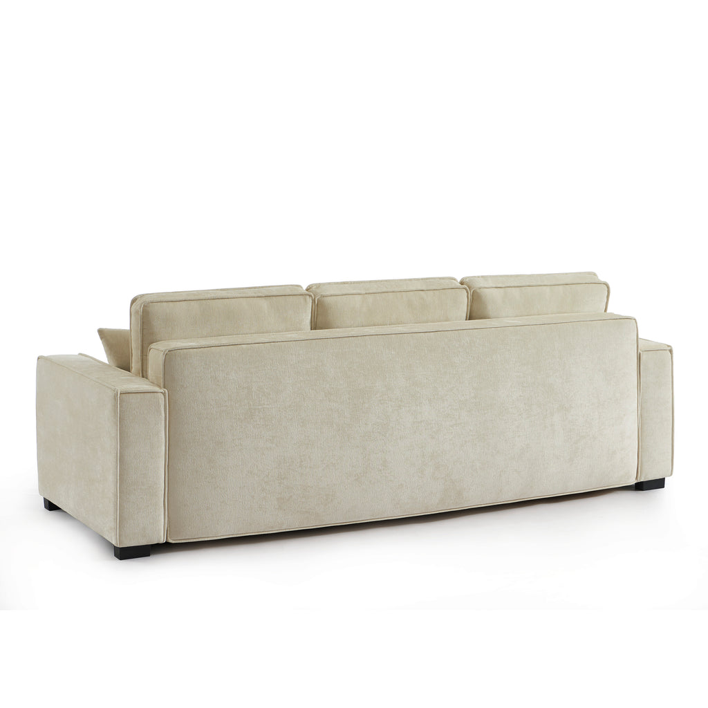 GAVI Fabric Straight Sofa – Beige