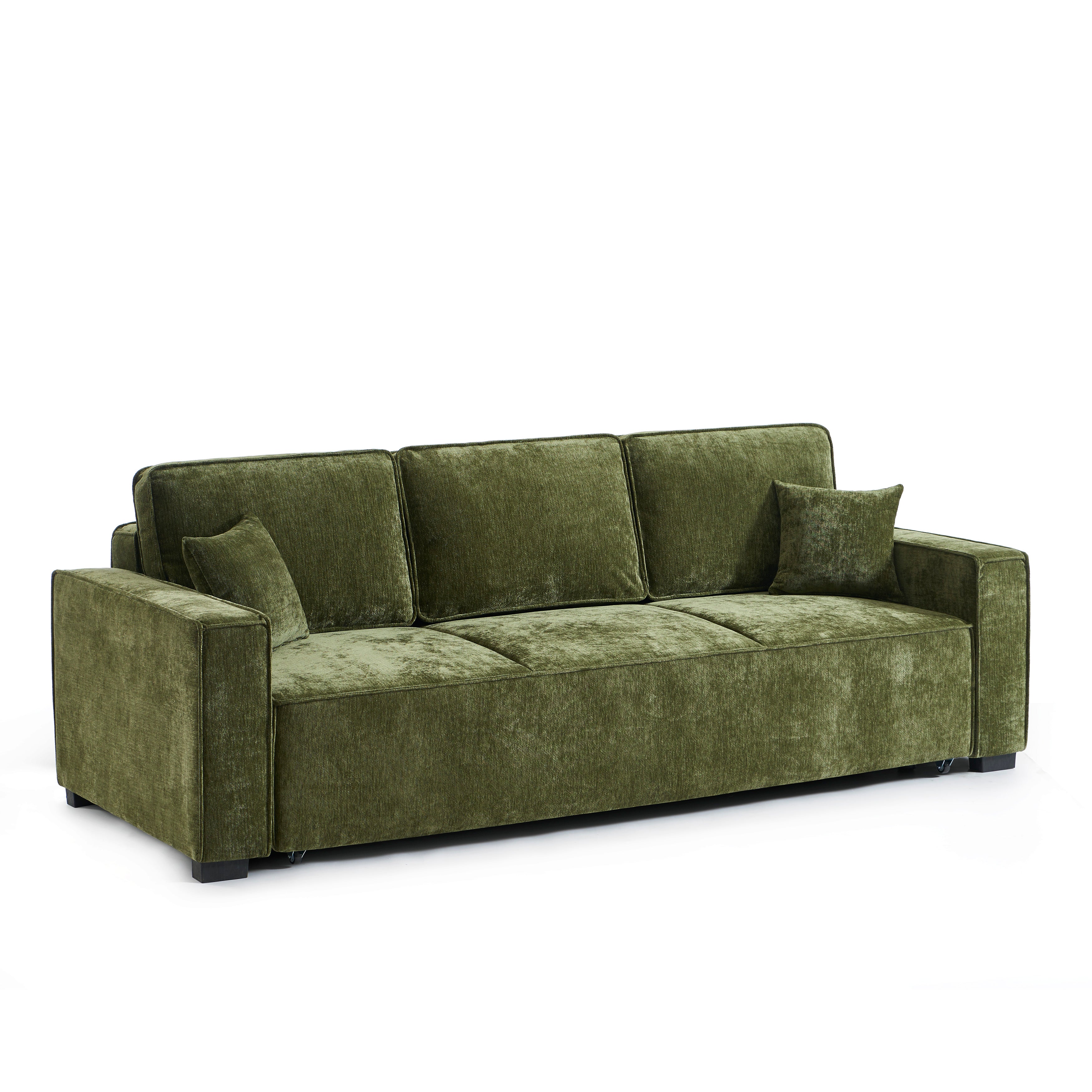 GAVI Fabric Straight Sofa – Green