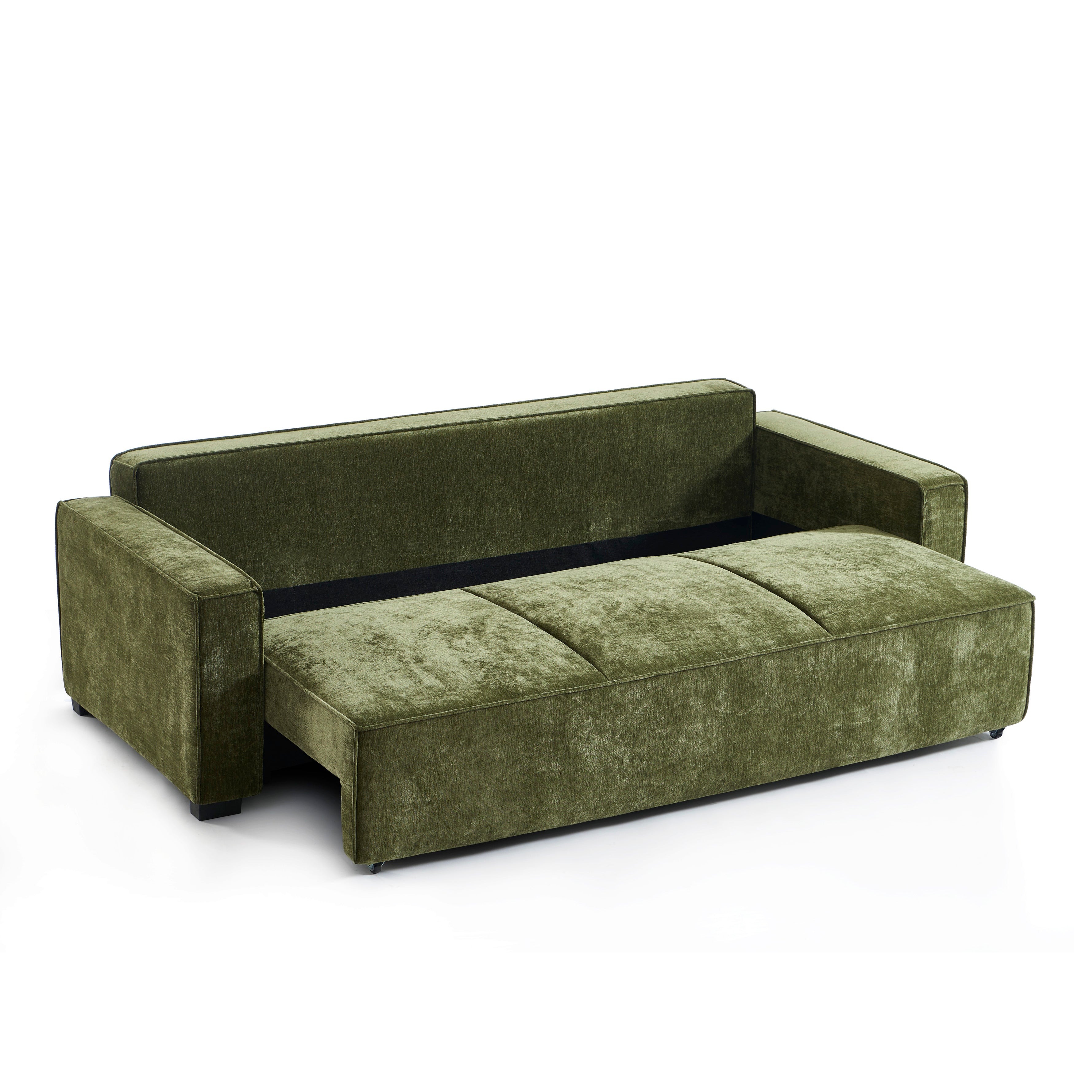 GAVI Fabric Straight Sofa – Green