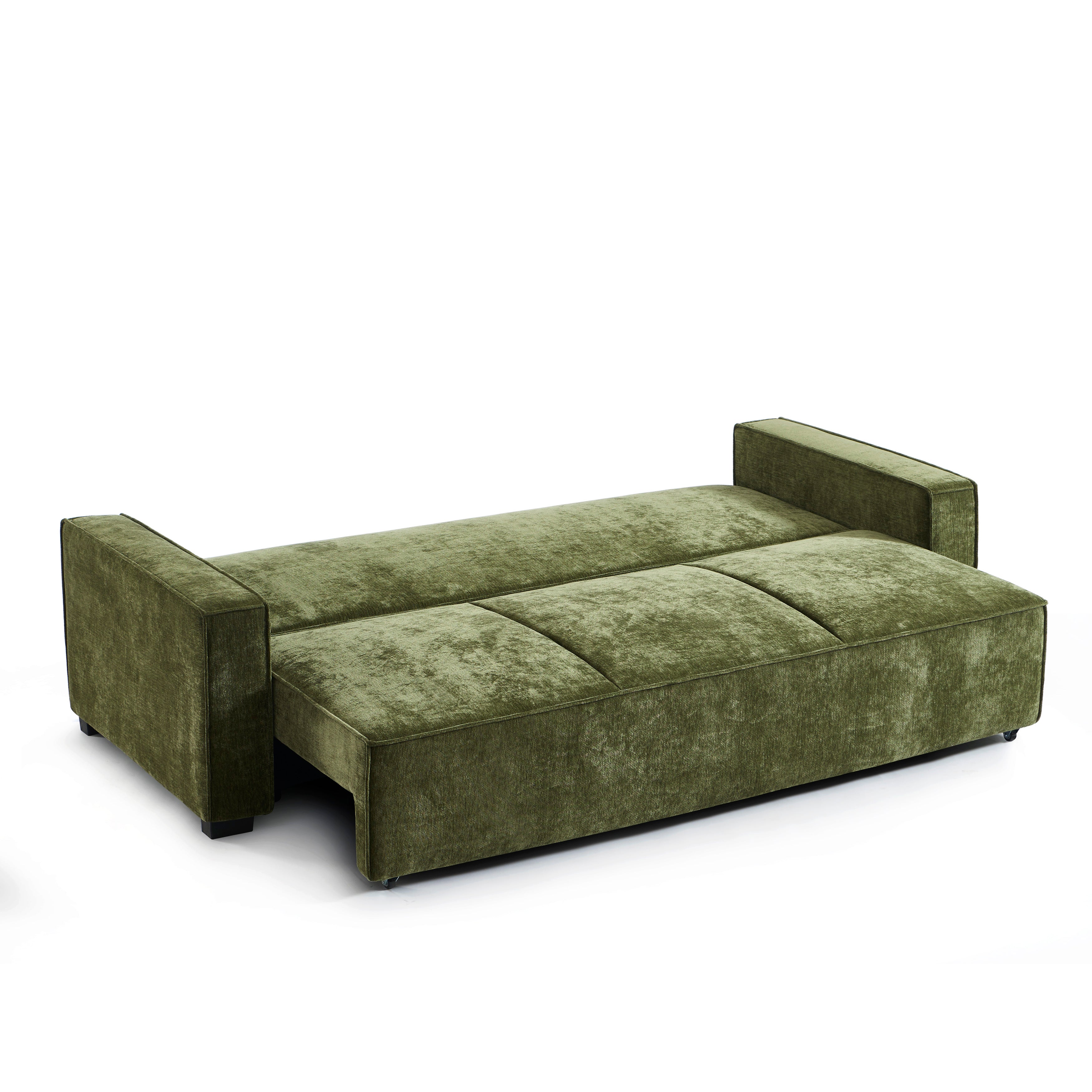 GAVI Fabric Straight Sofa – Green