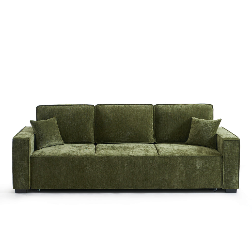 GAVI Fabric Straight Sofa – Green