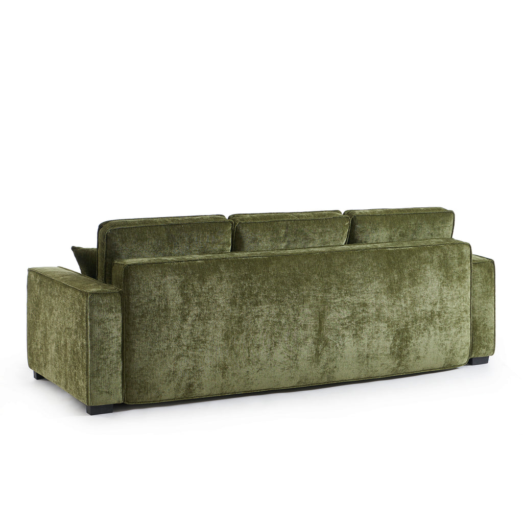 GAVI Fabric Straight Sofa – Green