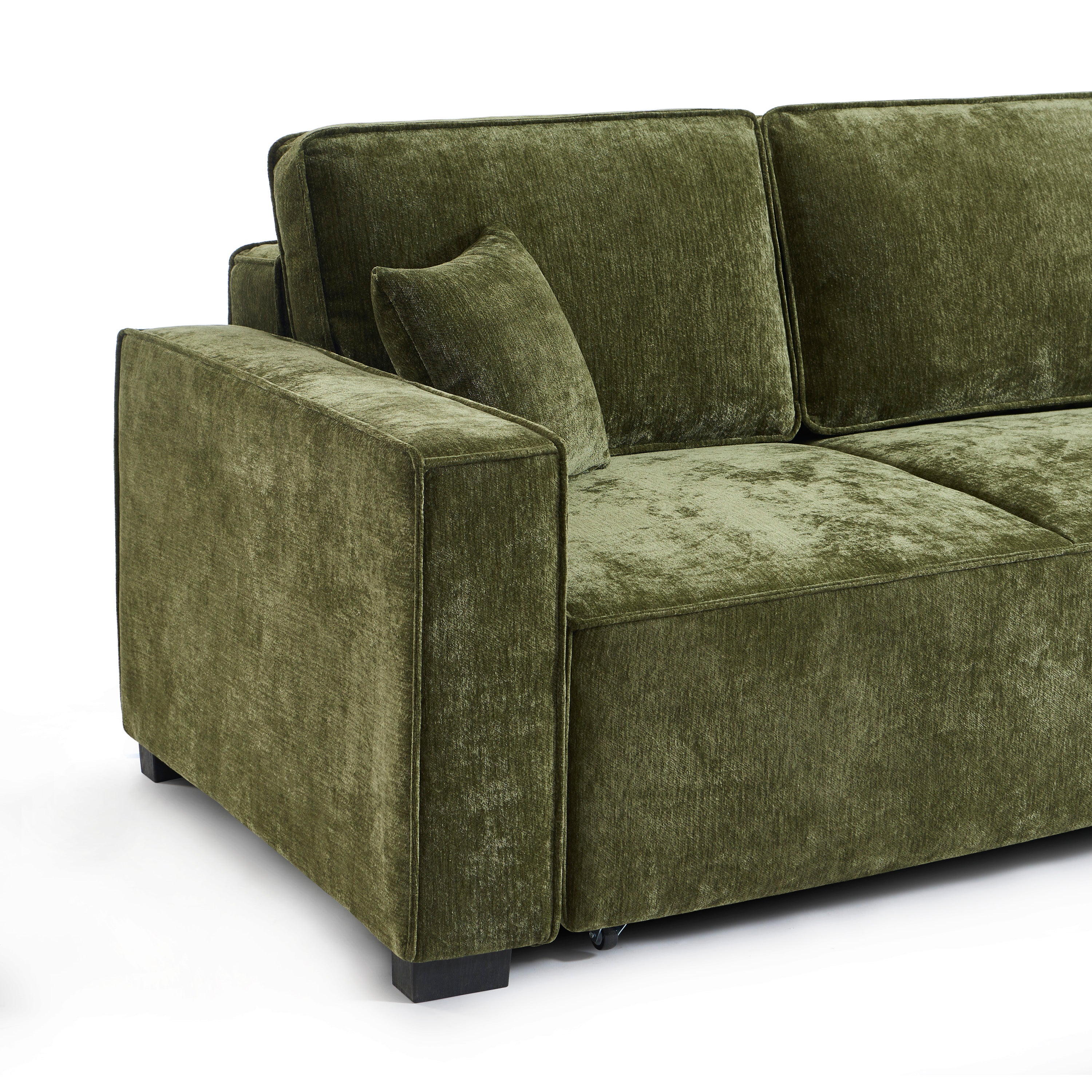 GAVI Fabric Straight Sofa – Green