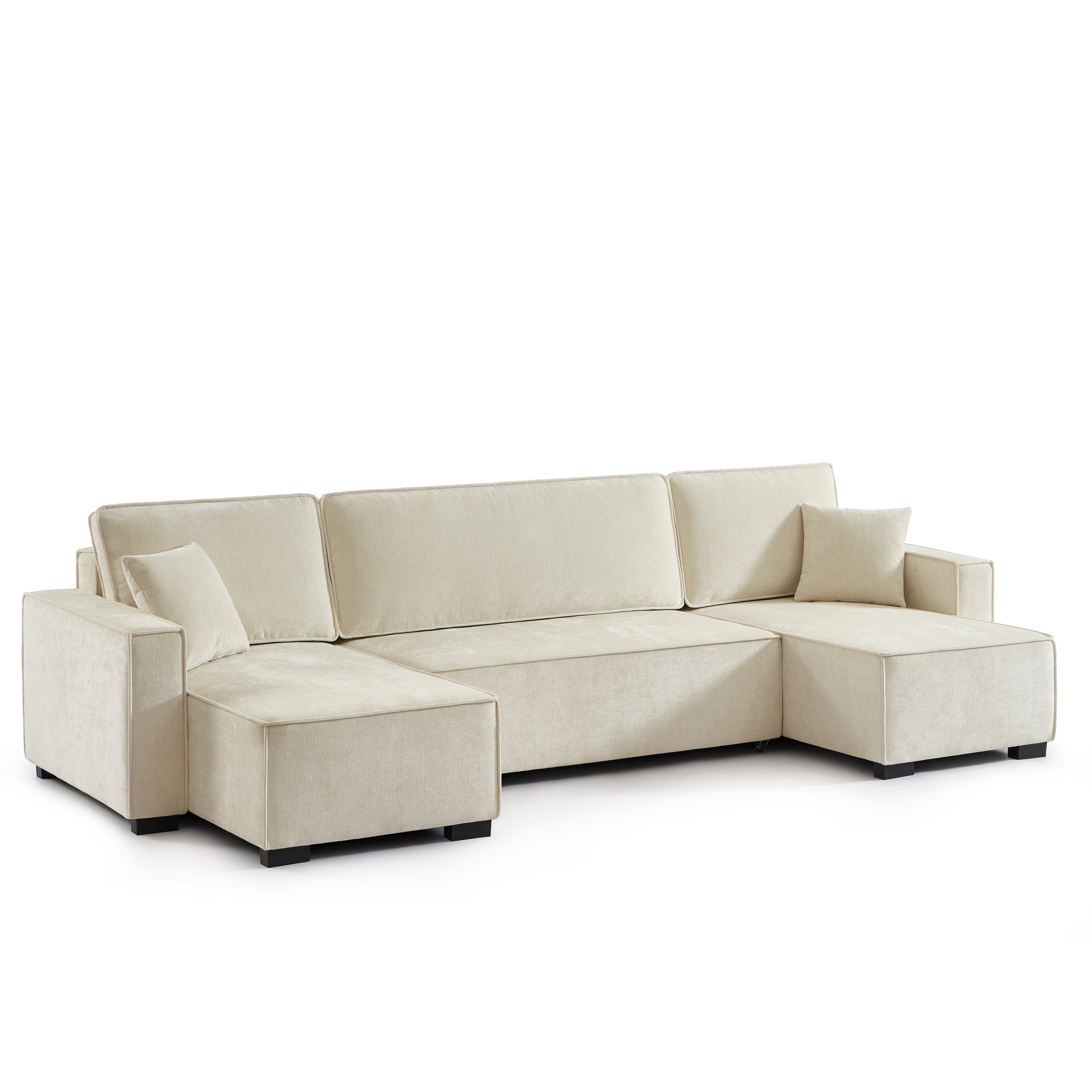 GAVI Fabric Panoramic Sofa – Beige