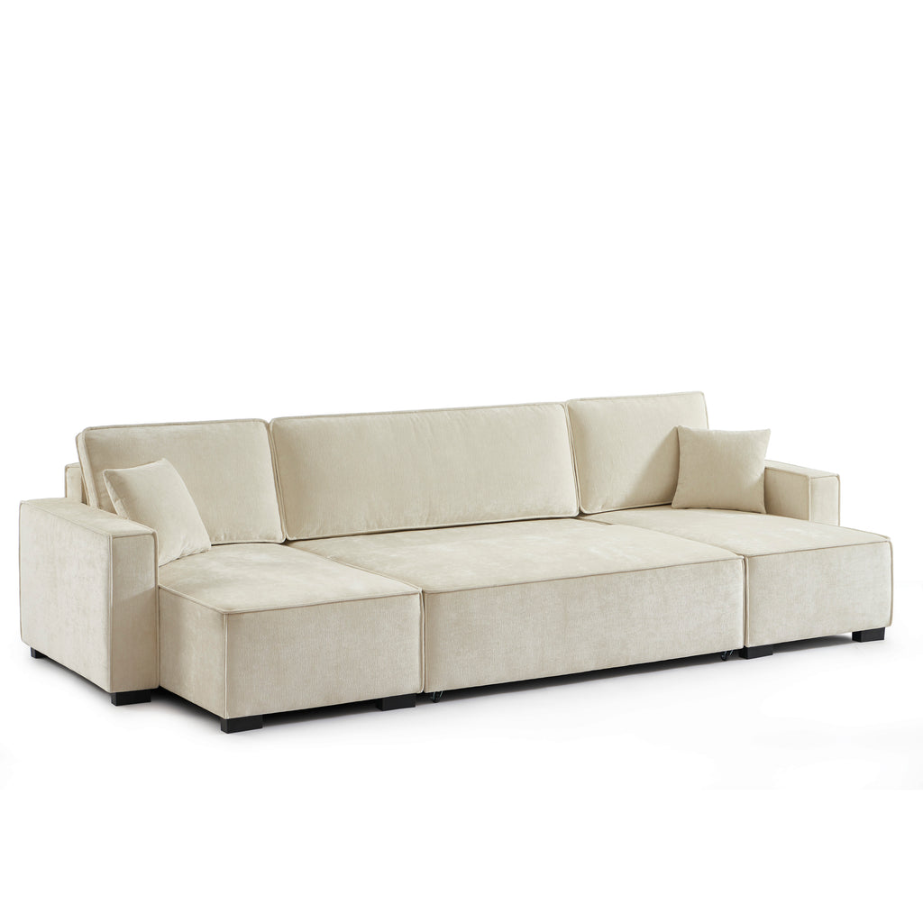 GAVI Fabric Panoramic Sofa – Beige