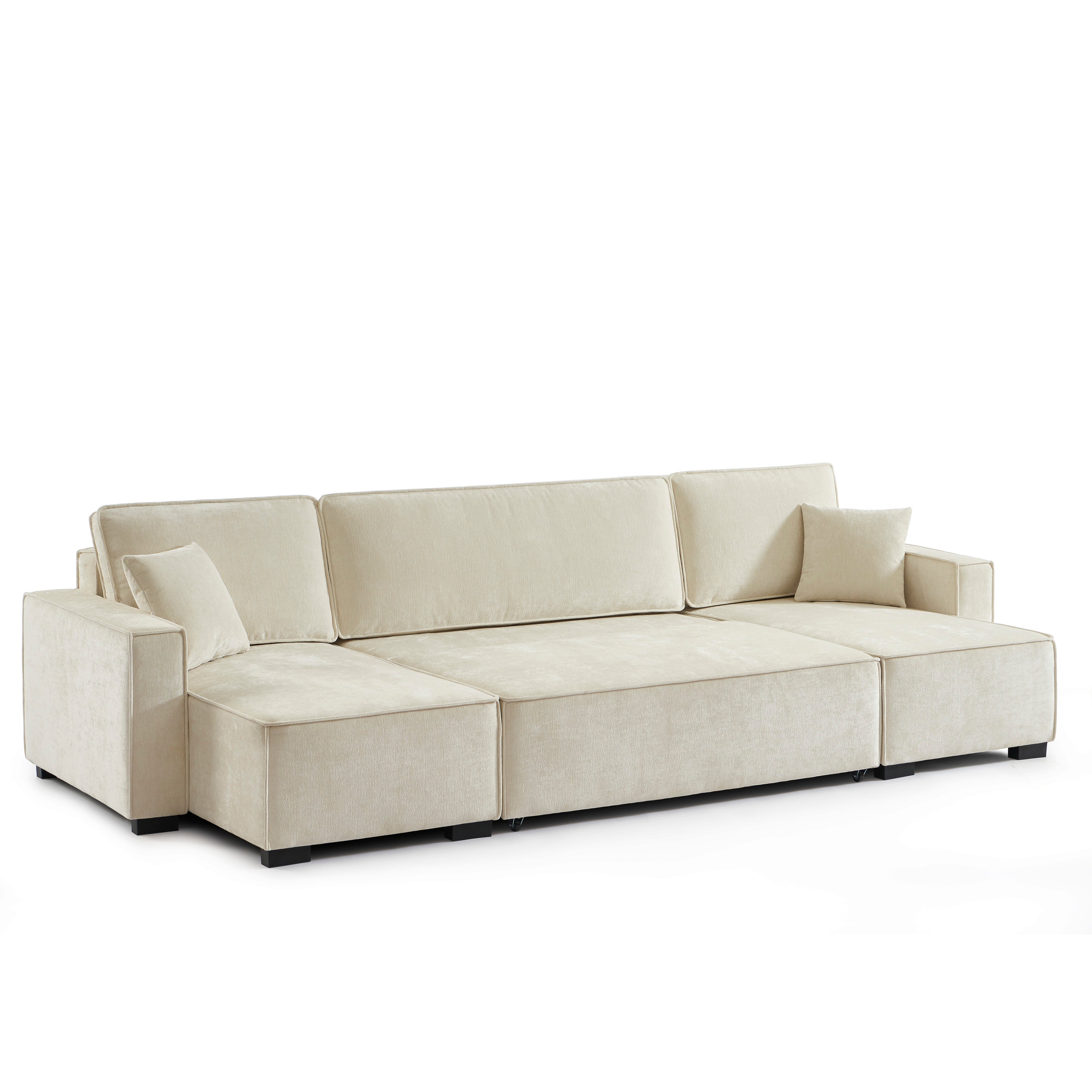 GAVI Fabric Panoramic Sofa – Beige