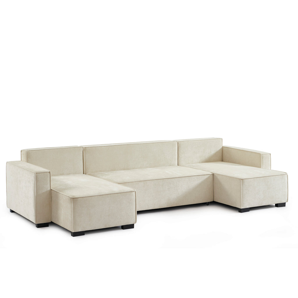 GAVI Fabric Panoramic Sofa – Beige