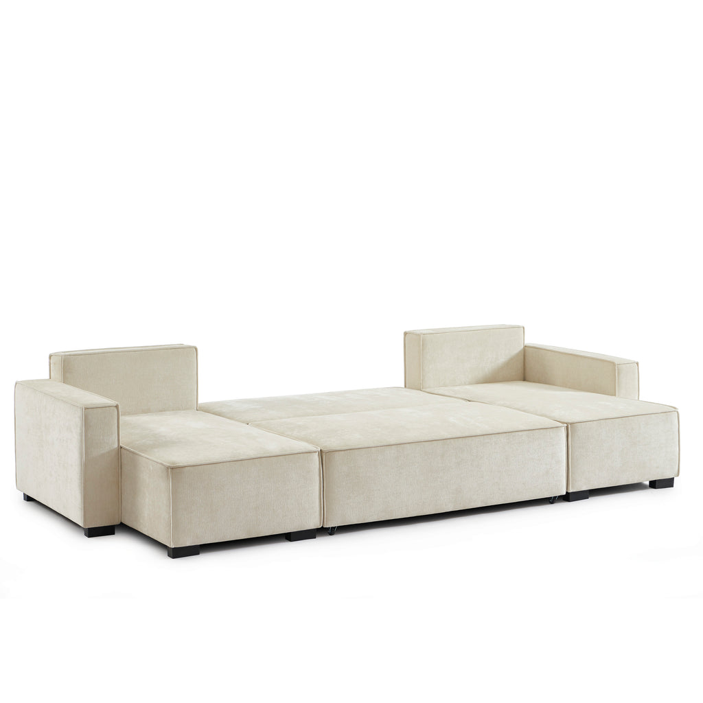 GAVI Fabric Panoramic Sofa – Beige