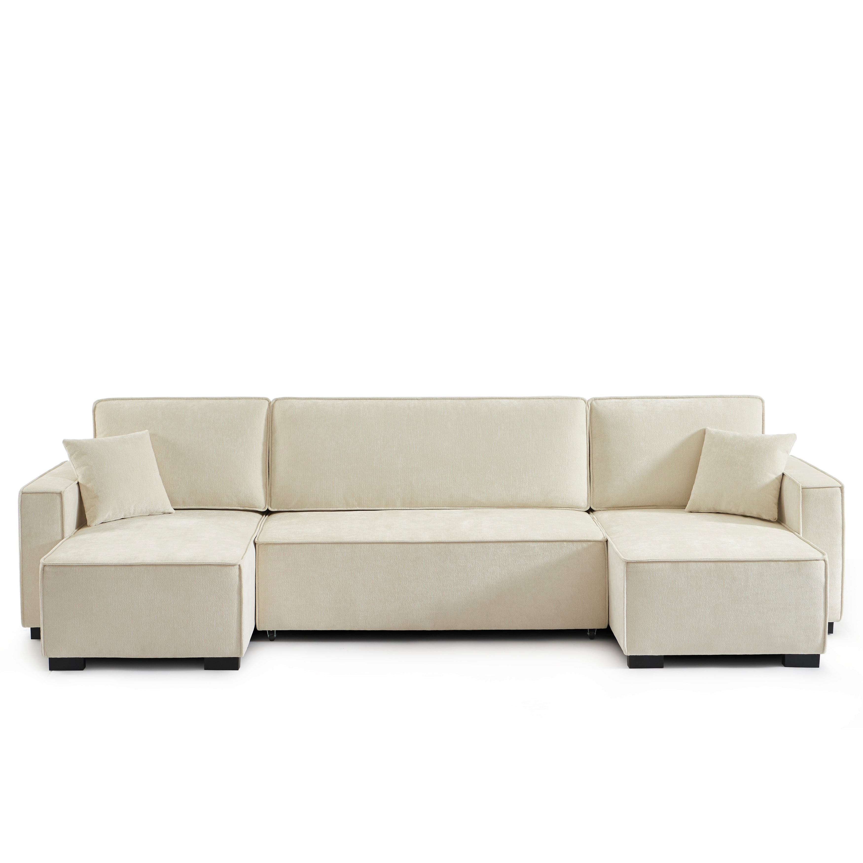 GAVI Fabric Panoramic Sofa – Beige