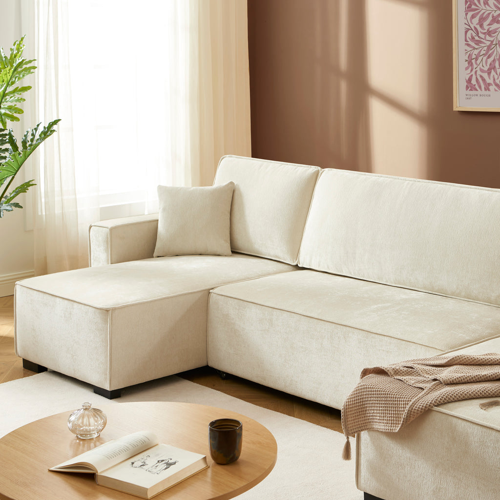 GAVI Fabric Panoramic Sofa – Beige