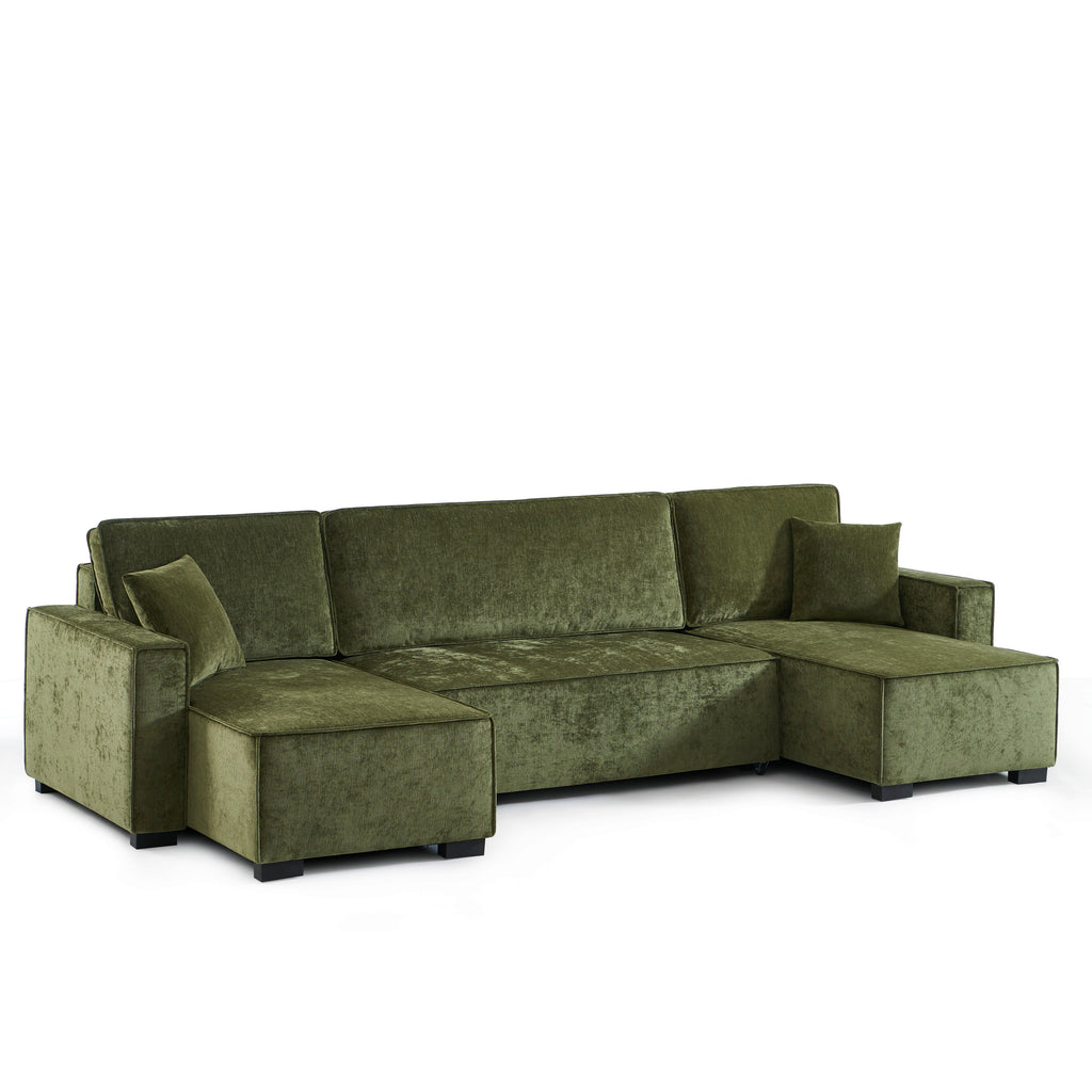 GAVI Fabric Panoramic Sofa – Green
