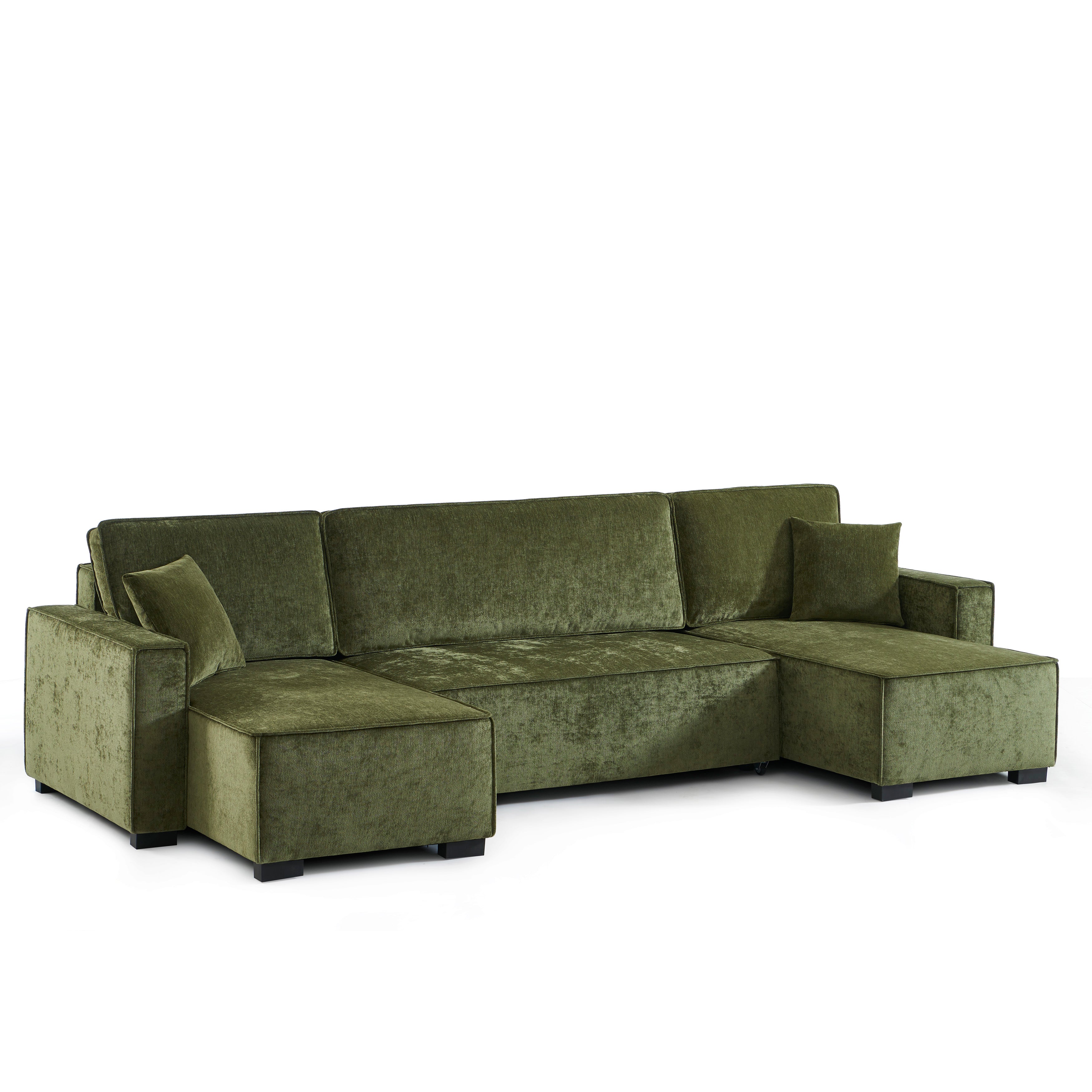 GAVI Fabric Panoramic Sofa – Green