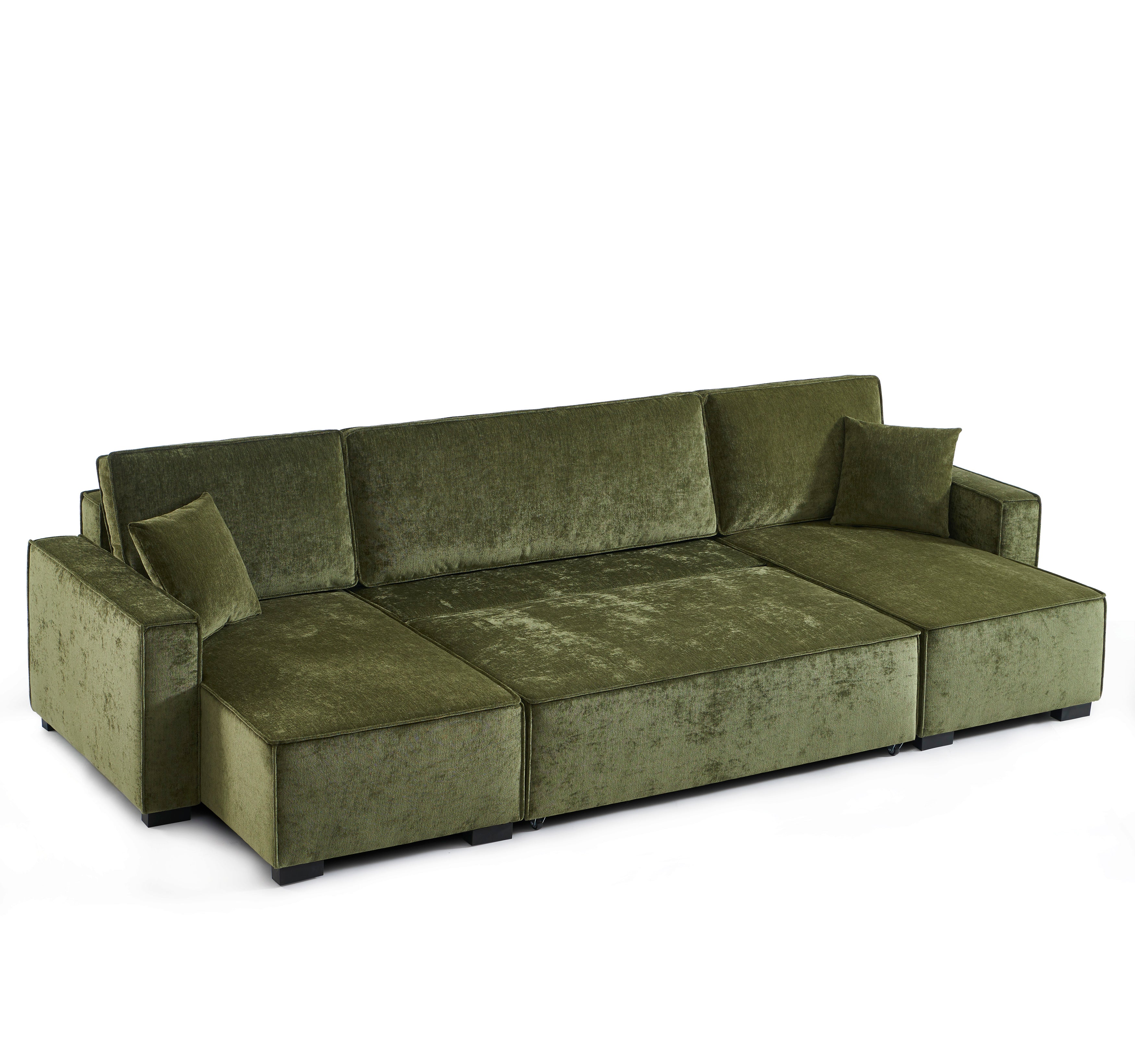 GAVI Fabric Panoramic Sofa – Green