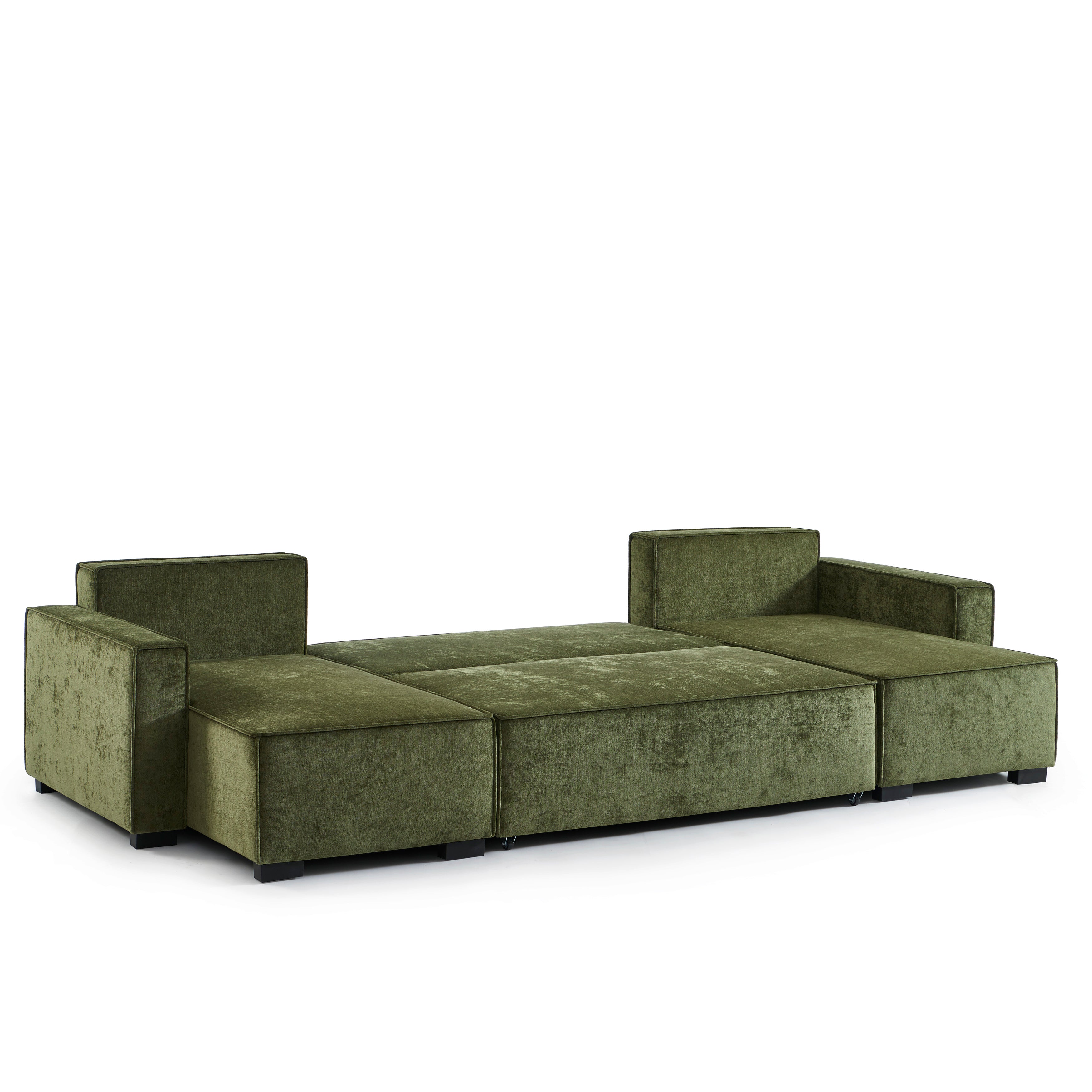 GAVI Fabric Panoramic Sofa – Green