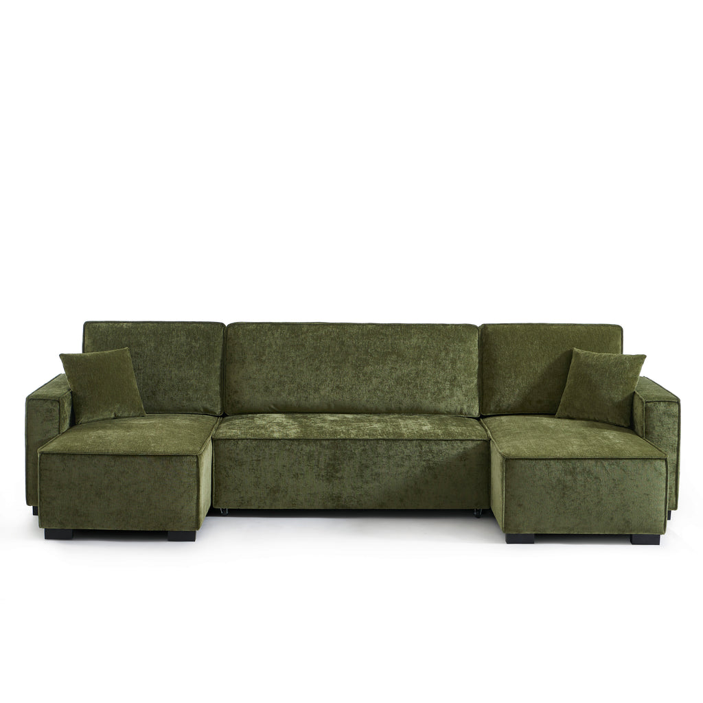 GAVI Fabric Panoramic Sofa – Green