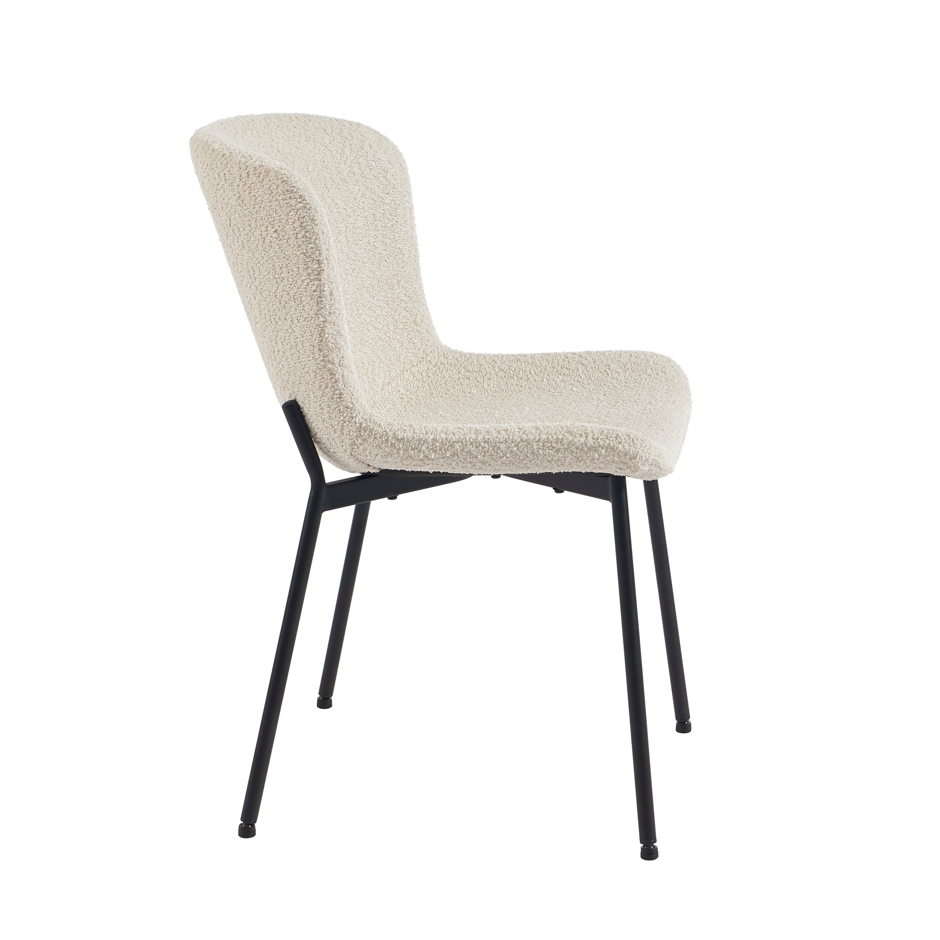 GIJA Set of 2 Upholstered Dining Chairs – Beige