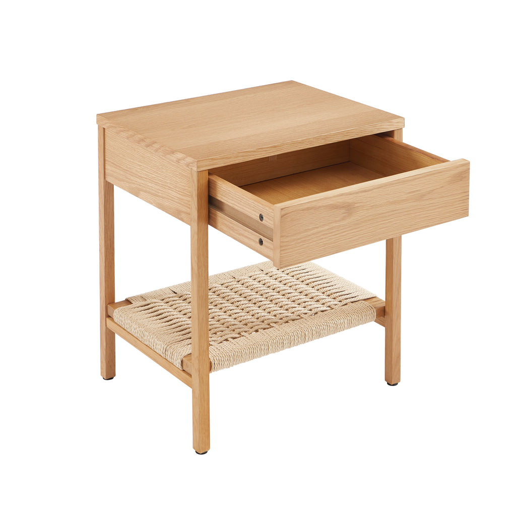 GINKO Natural Wood Nightstand