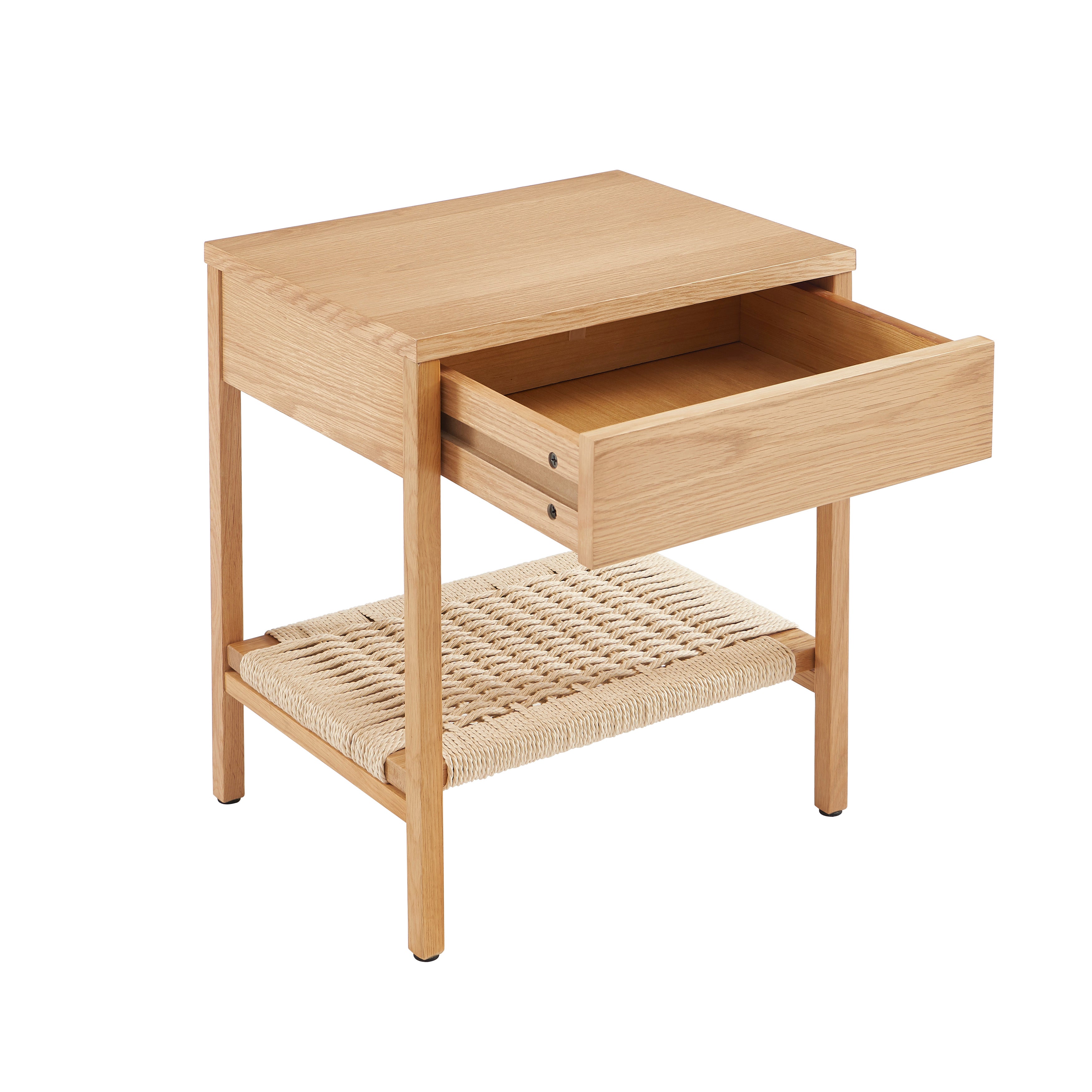 GINKO Natural Wood Nightstand