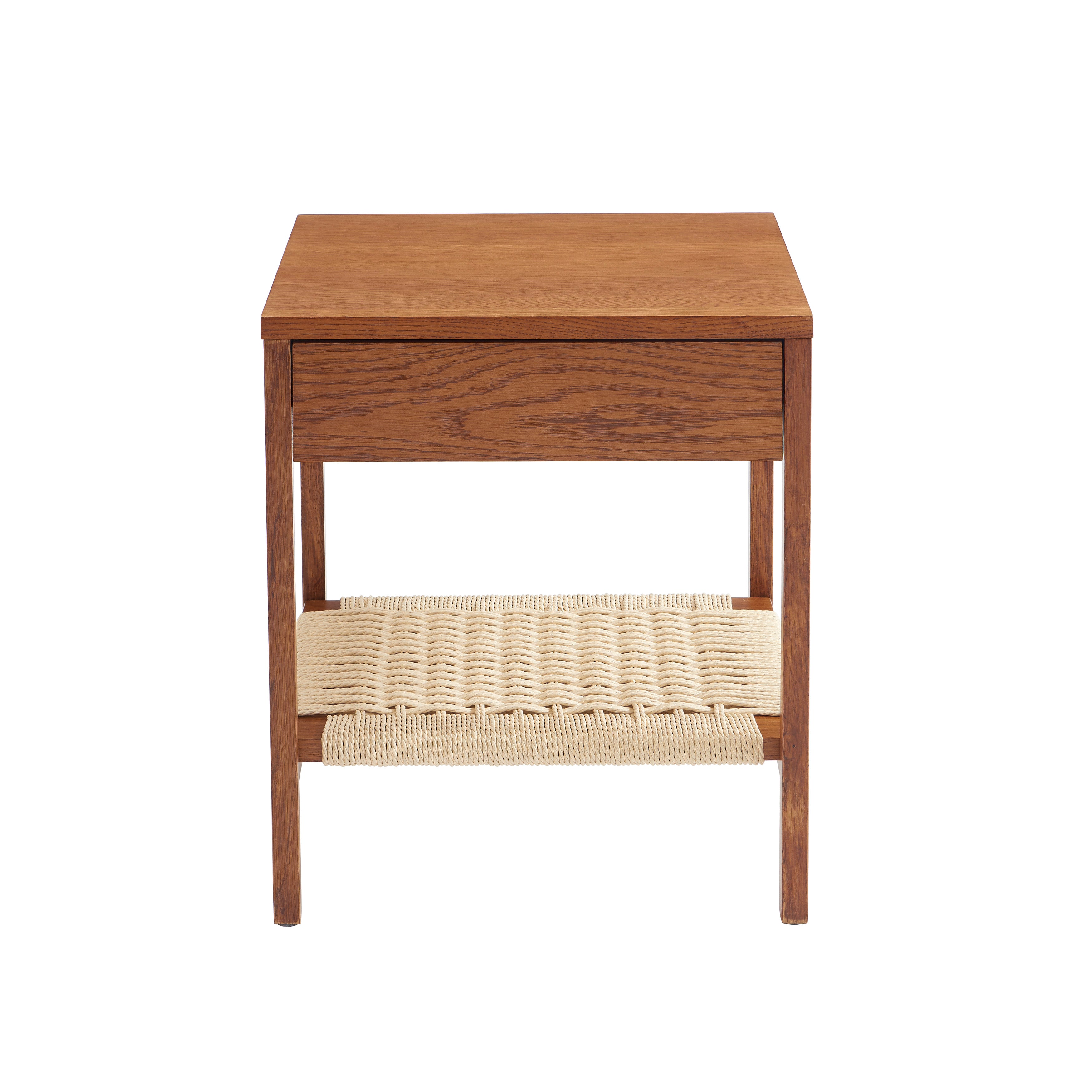 GINKO Natural Wood Nightstand – Walnut