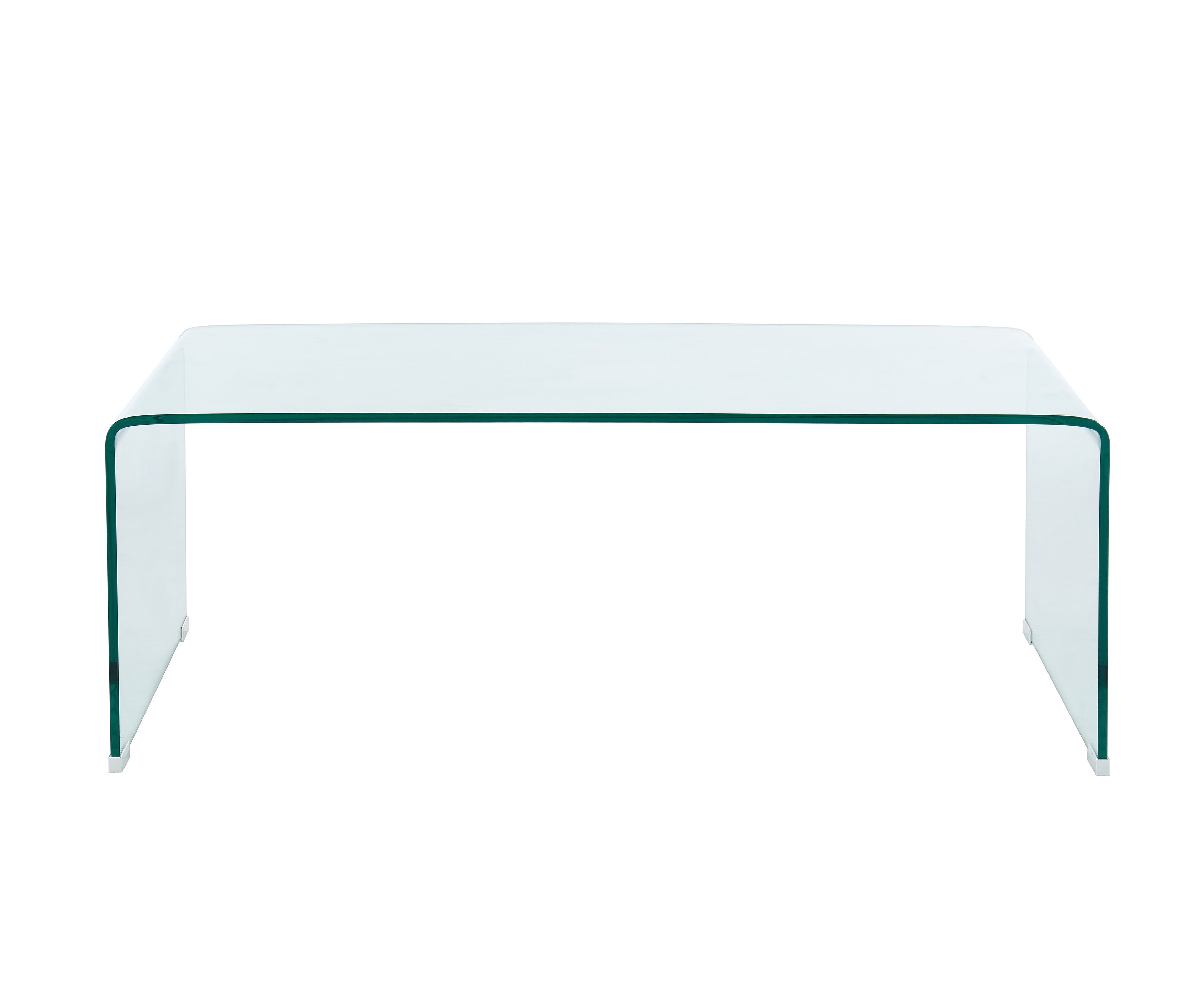 GINZA Tempered Glass and Metal Coffee Table
