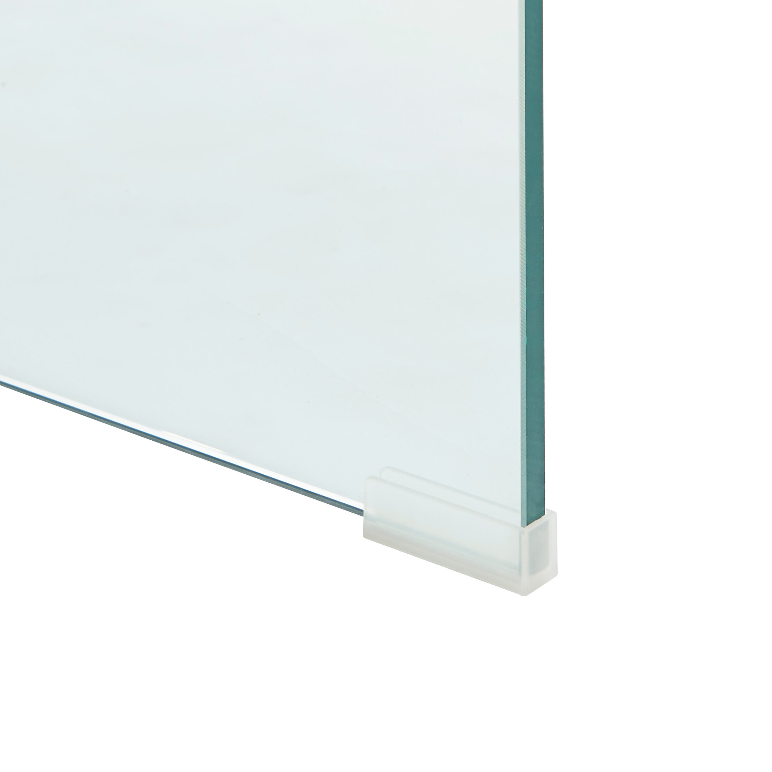 GINZA Tempered Glass and Metal Coffee Table
