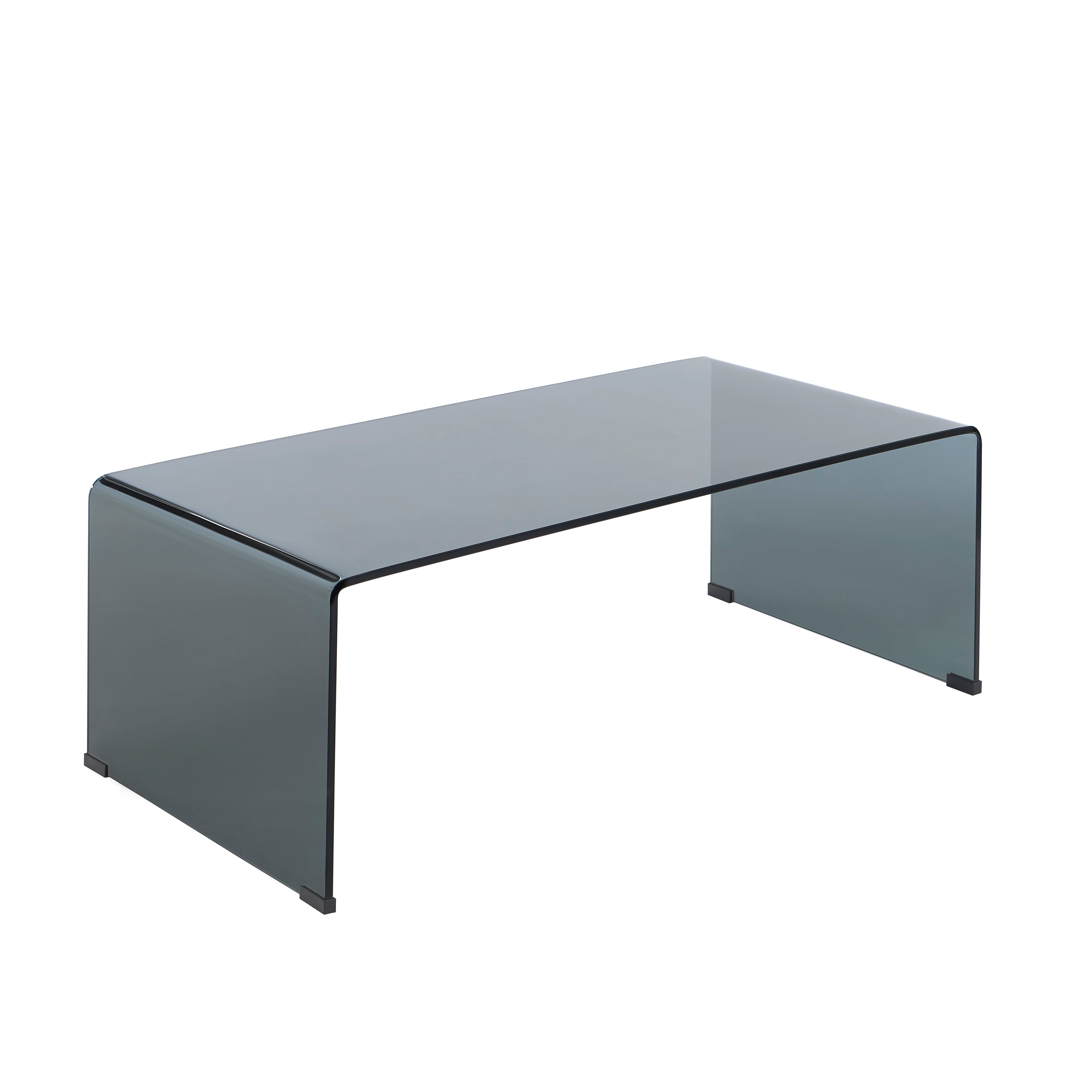 GINZA Tempered Glass and Metal Coffee Table