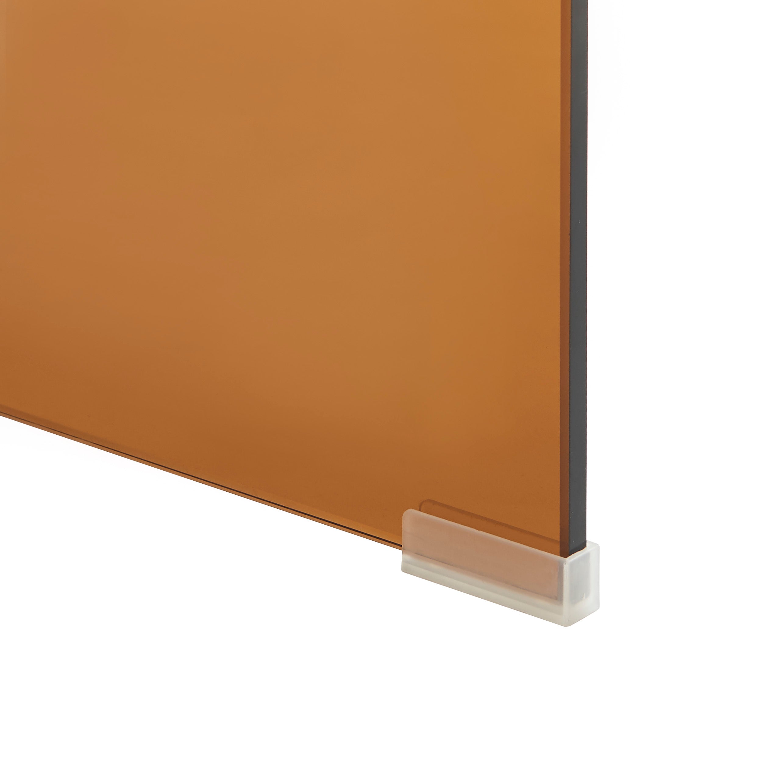 GINZA Tempered Glass and Metal Console Table