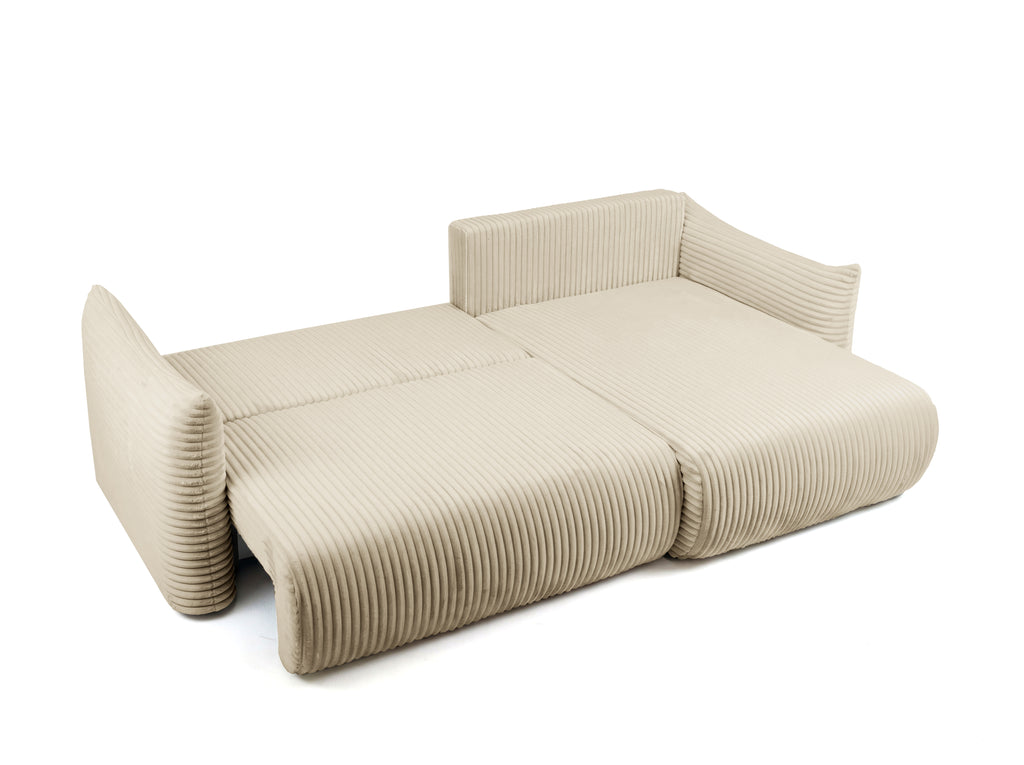 GLORIA 102.5'' Reversible Convertible Sectional Sofa - Beige