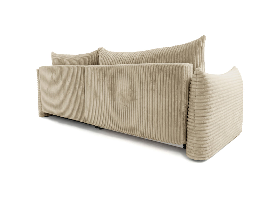 GLORIA 102.5'' Reversible Convertible Sectional Sofa - Beige